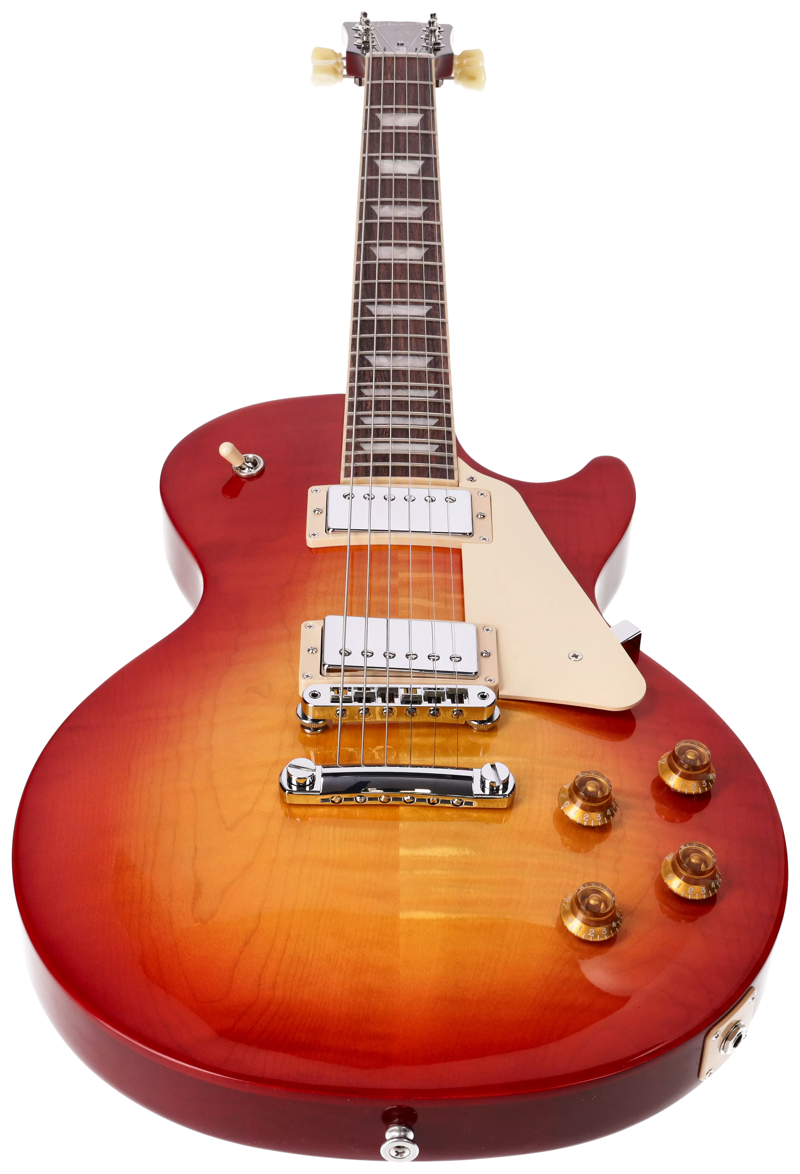 Gibson Les Paul Studio Figured Washed Cherry Sunburst 3