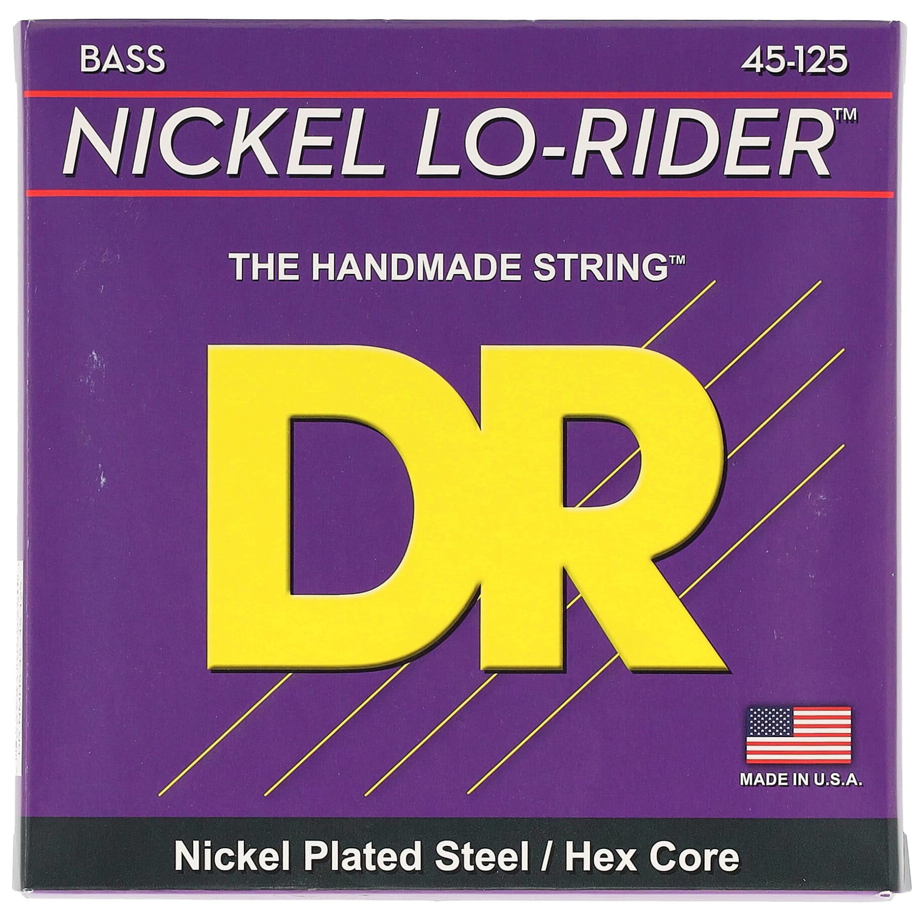 DR Strings NICKEL LO-RIDER - Nickel Plated Bass Strings: 5-String Medium 45-125