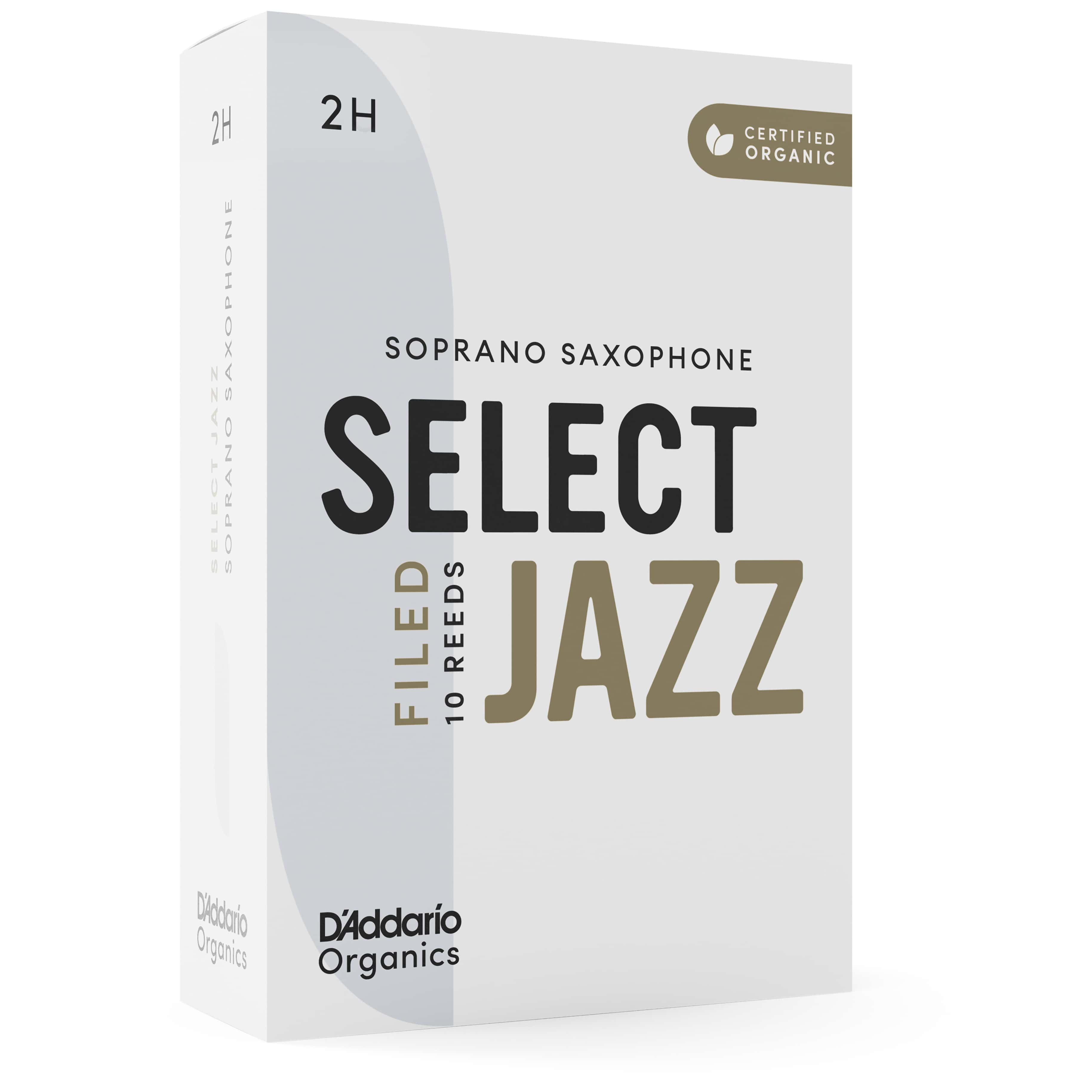 D’Addario Woodwinds Organic Select Jazz Filed - Sopran Saxophone 2H - 10er Pack 3