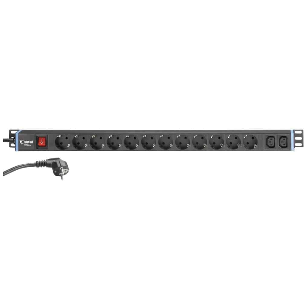Adam Hall - Adam Hall 874714 Stromverteiler 1 HE 12 Dosen