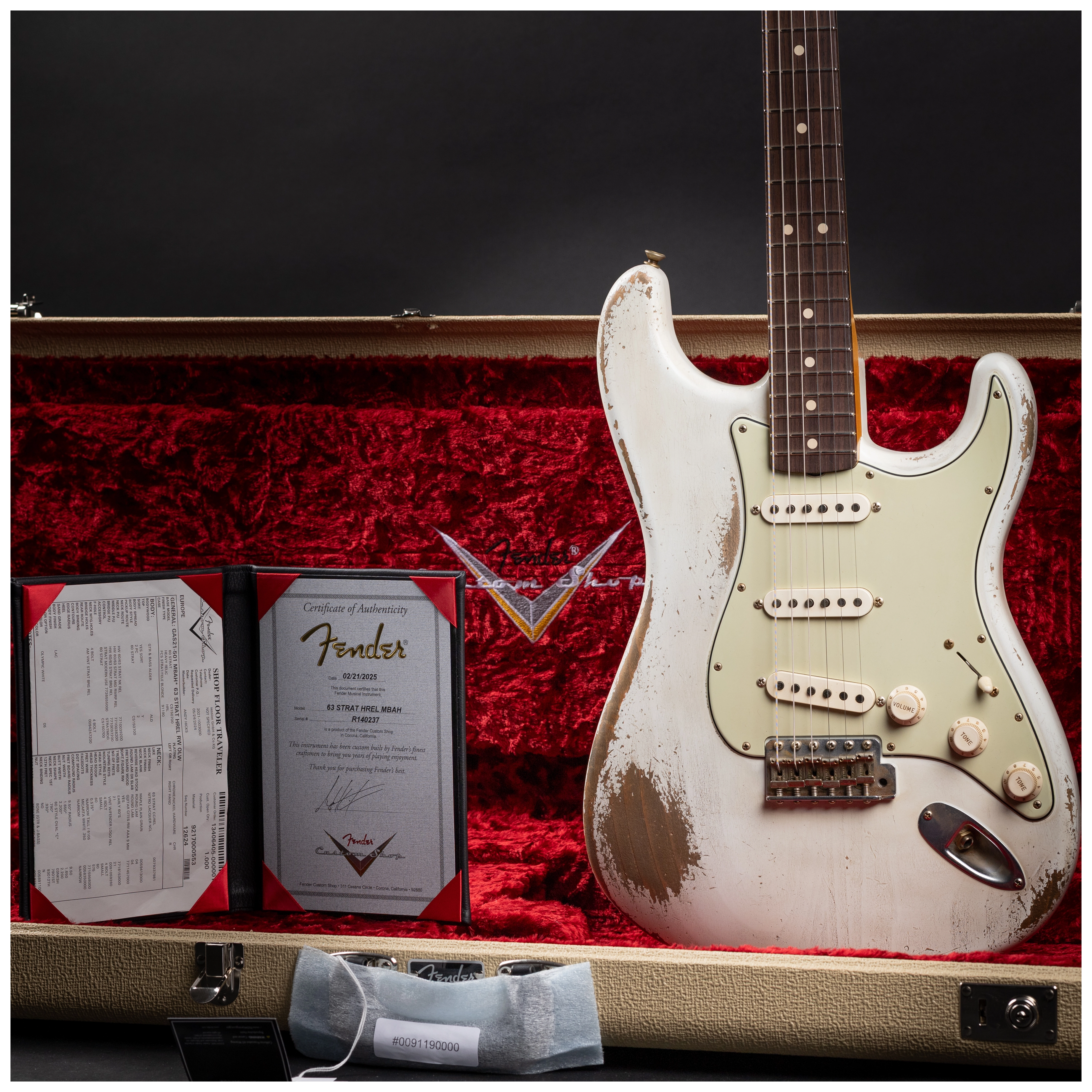 Fender Custom Shop 1963 Stratocaster OWT MBVVT Heavy Relic Masterbuilt Vince Van Trigt 35