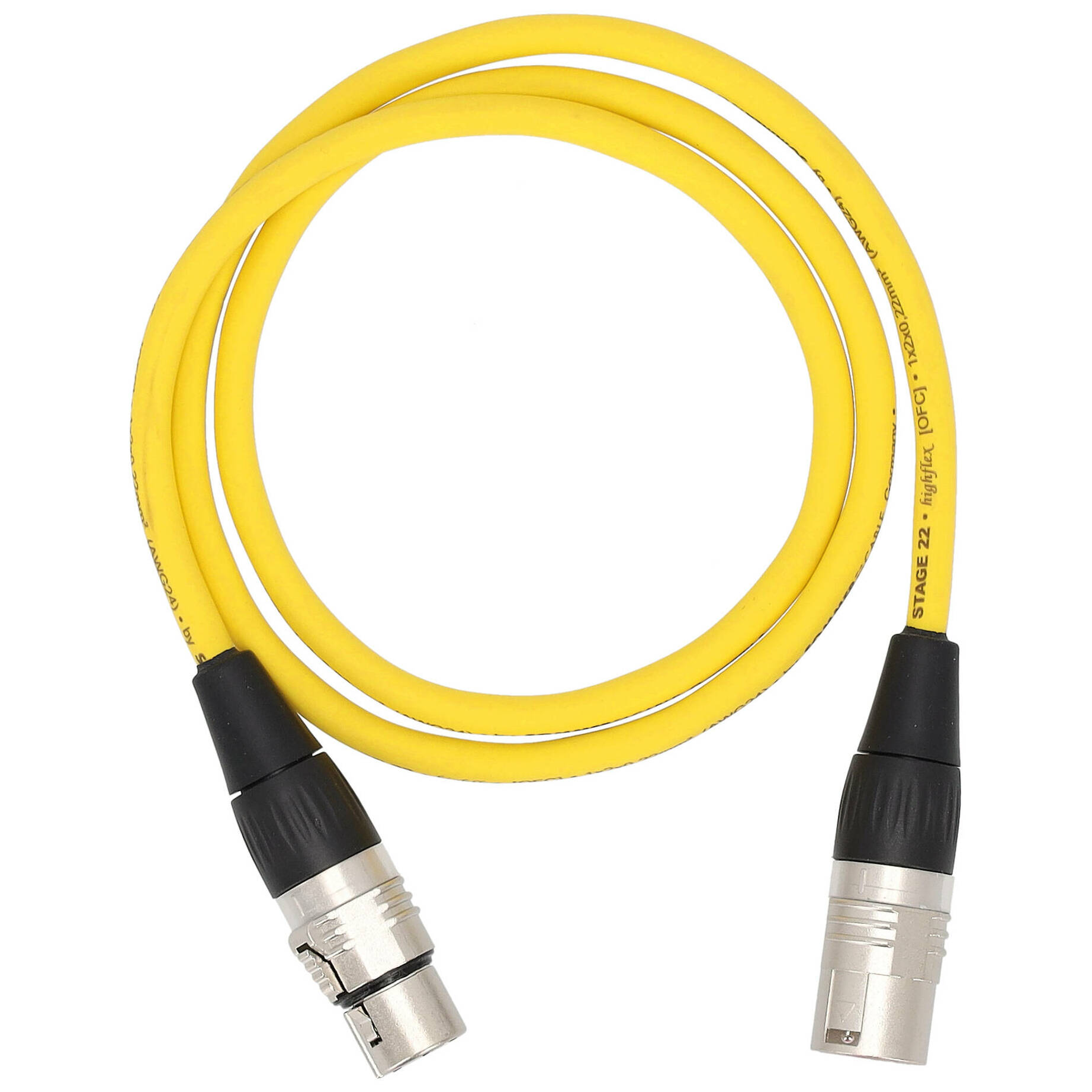 Sommer Cable SGHN-0100-GE Stage 22 Highflex XLR Male - XLR Female 1 Meter