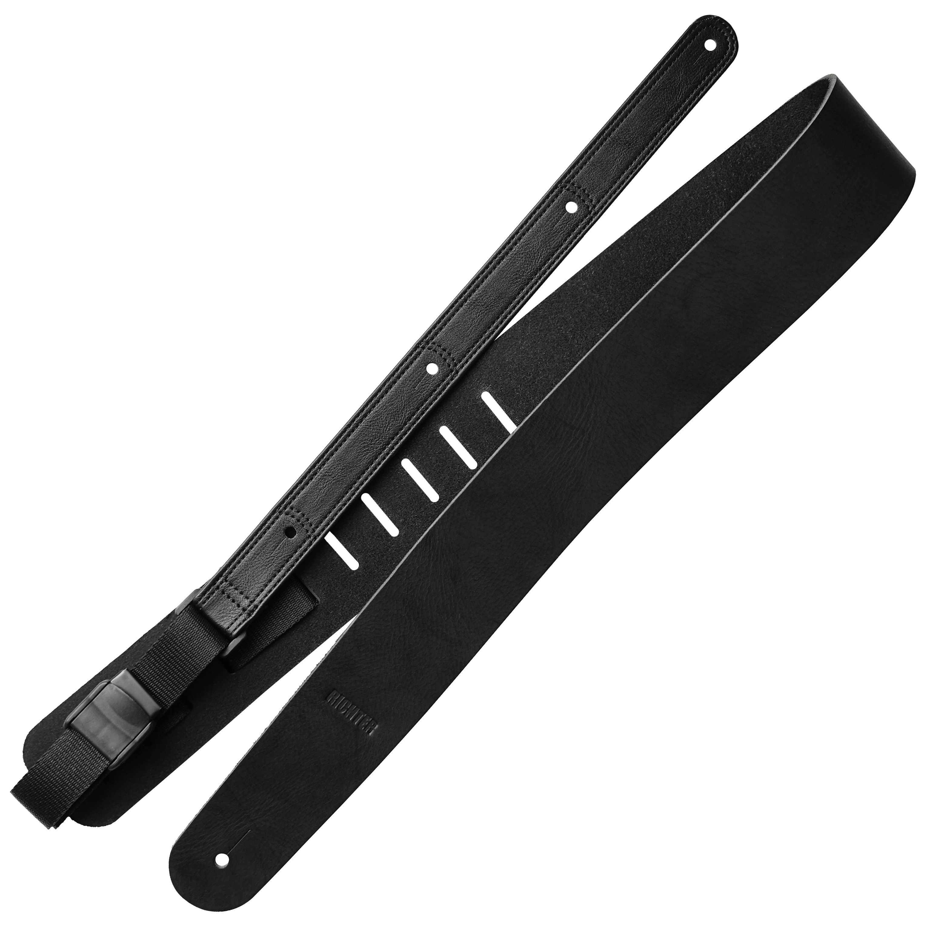 Richter Raw II Punch Slide Tailpiece Gitarrengurt Black