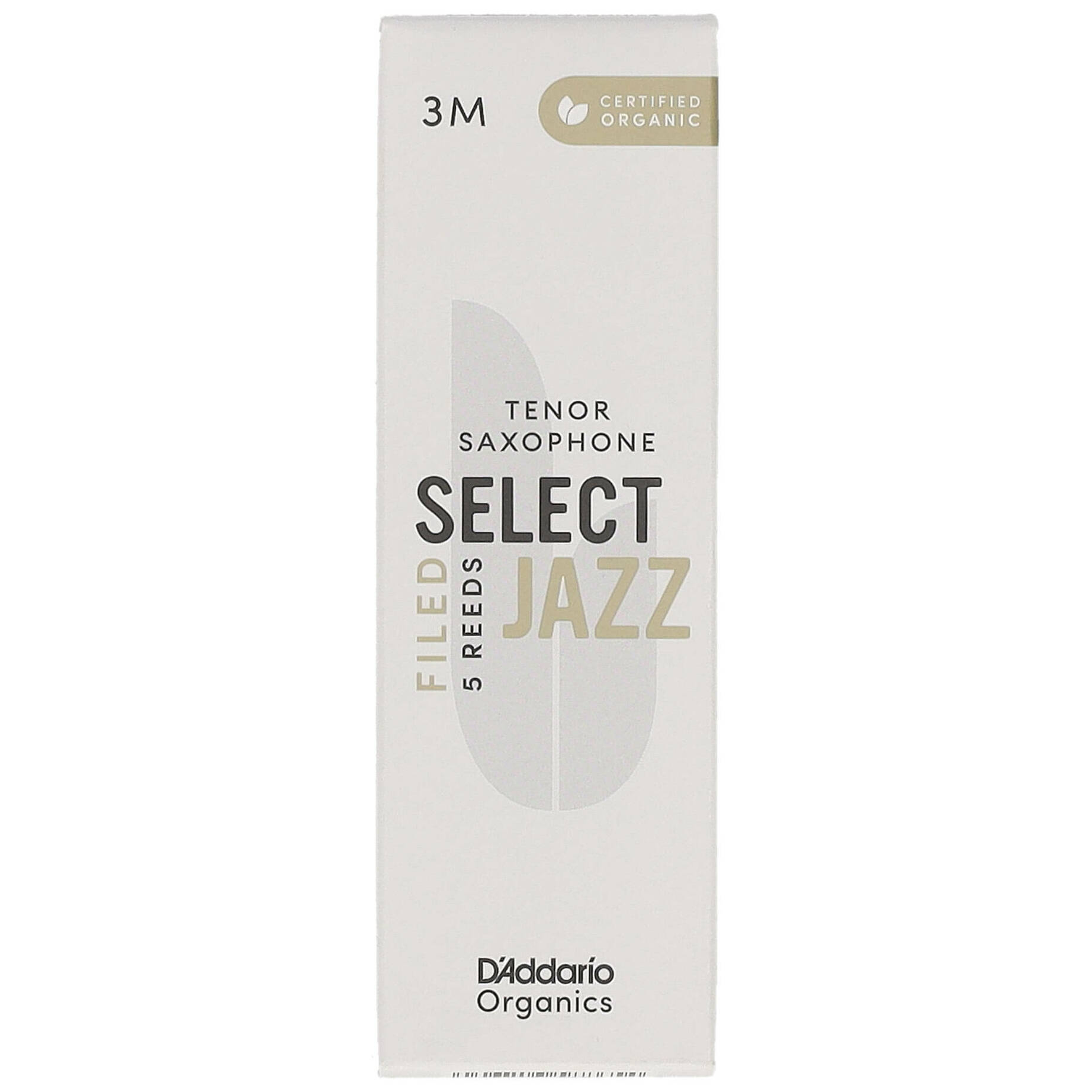 D’Addario Woodwinds Organic Select Jazz Filed - Tenor Saxophone 3M - 5er Pack