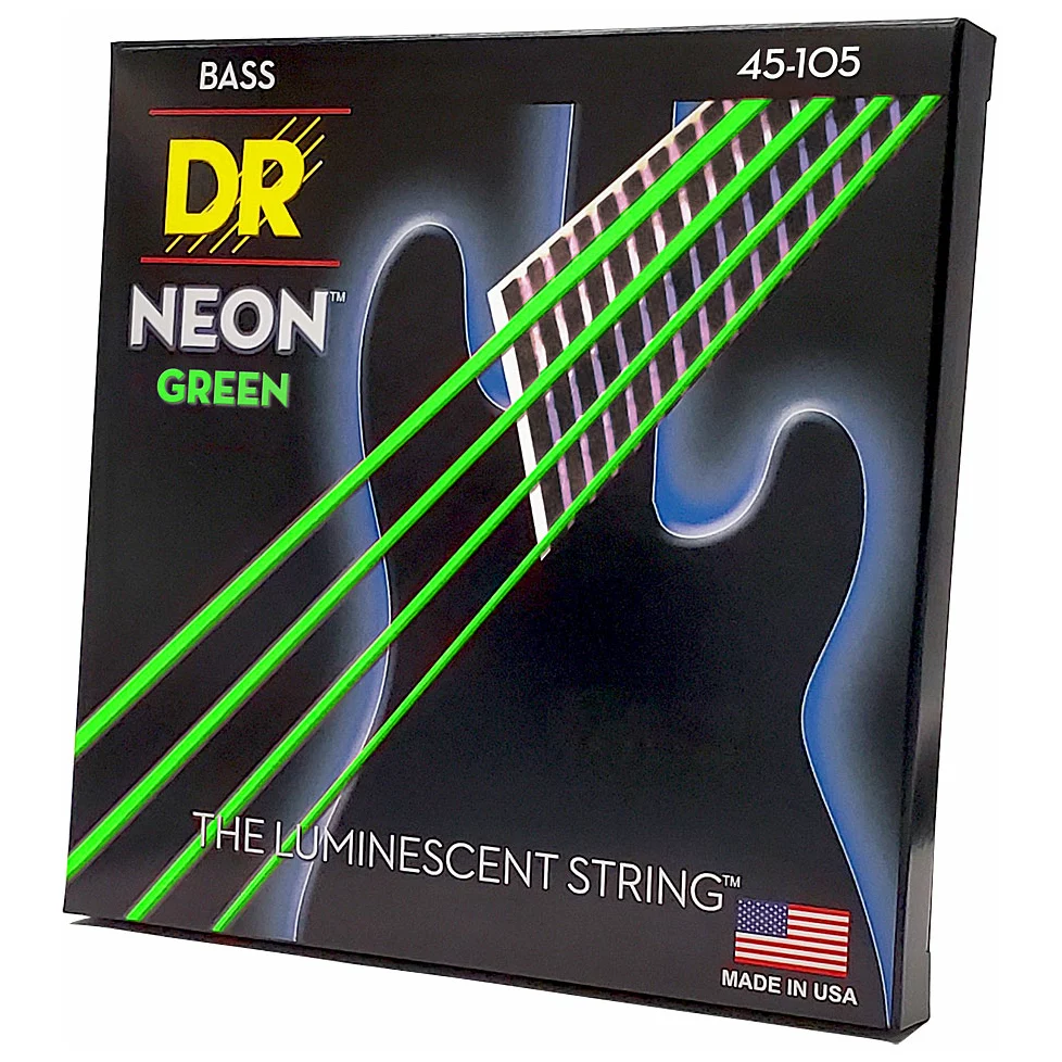 DR Strings Neon Green NGB-45 2