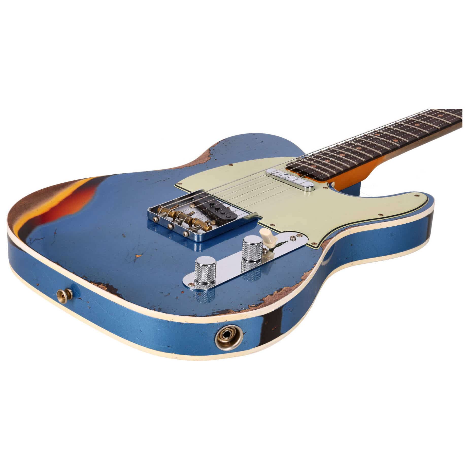 Fender LTD Custom Shop 60 Telecaster Heavy Relic Aged Lake Placid Blue over Chocolate 3-CS 9