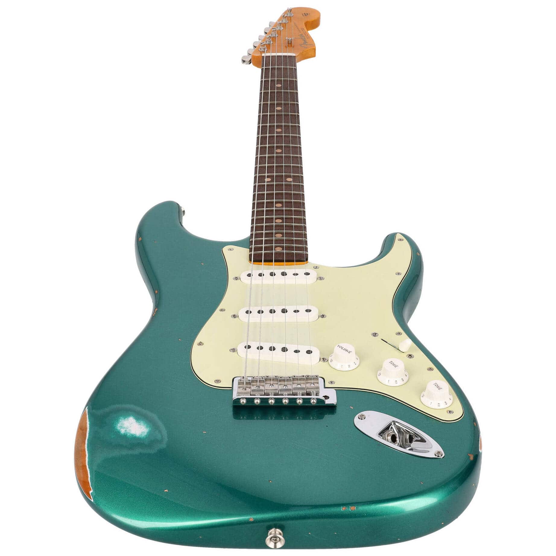 Fender Custom Shop 1963 Stratocaster Relic Aged British Racing Green Metallic 3