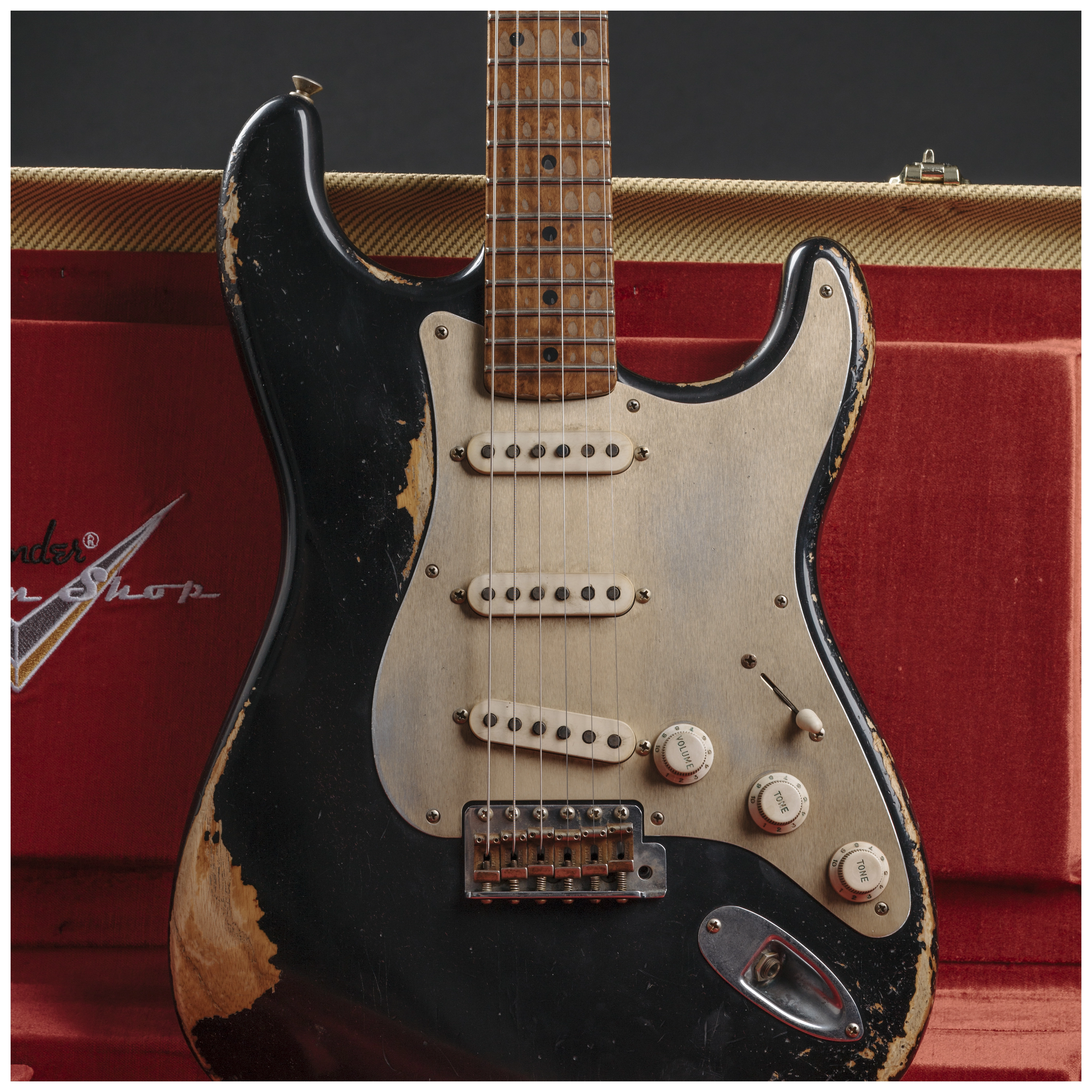 Fender Custom Shop 50´s Stratocaster HVYREL BLK over VB MBAH #R129489 24