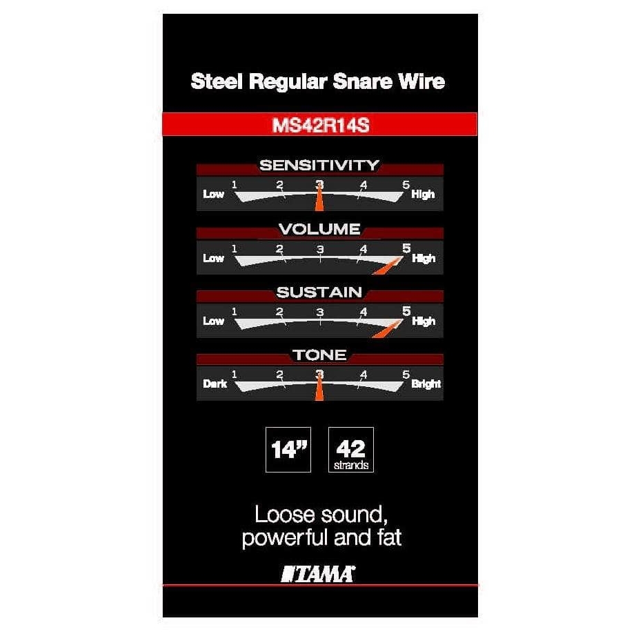 Tama - Tama MS42R14S 14 - 42 Spiralen Steel - Snareteppich - 1
