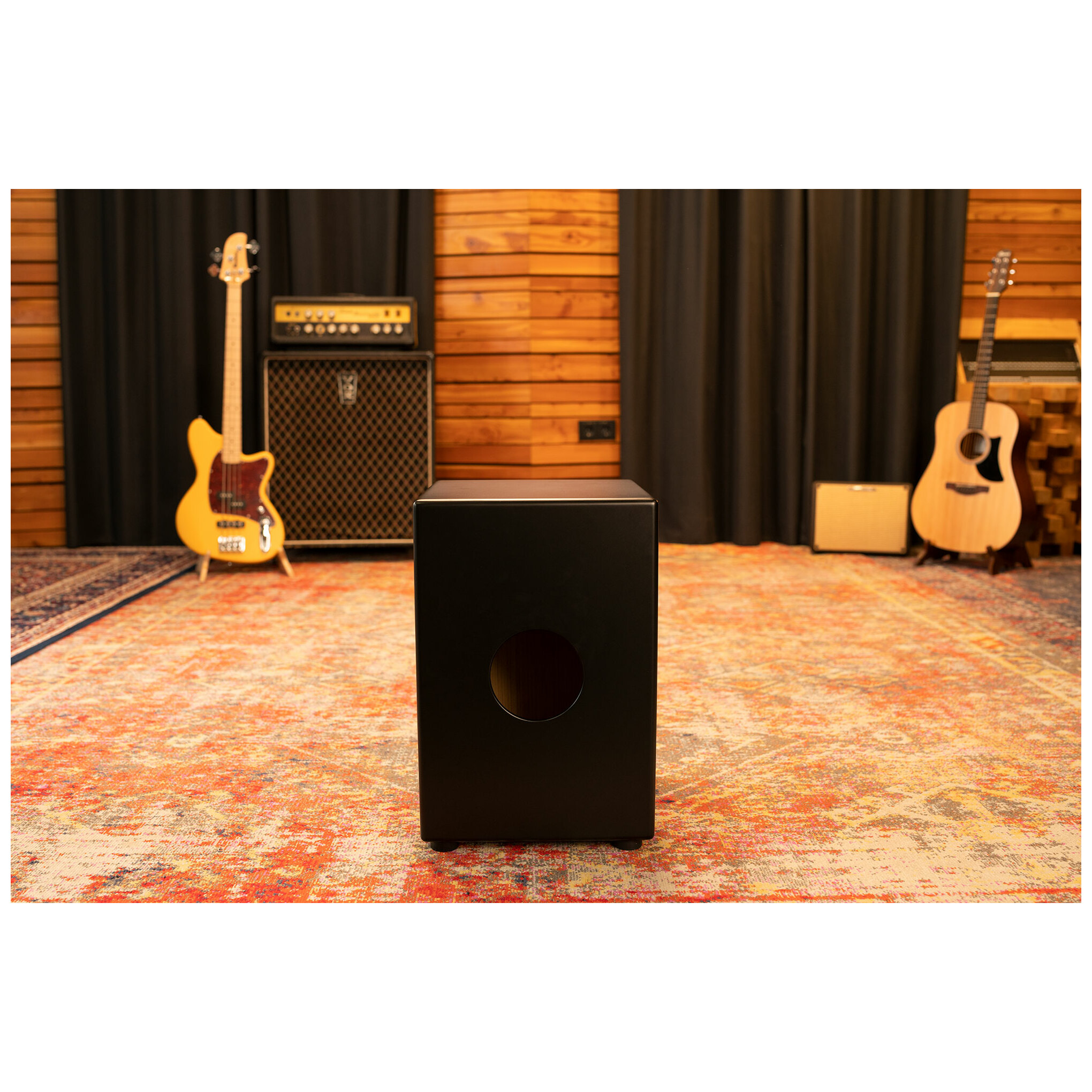 Meinl Percussion MCAJ100BK-CBF - Headliner® Series Snare Cajon, Charcoal Black Fade  9