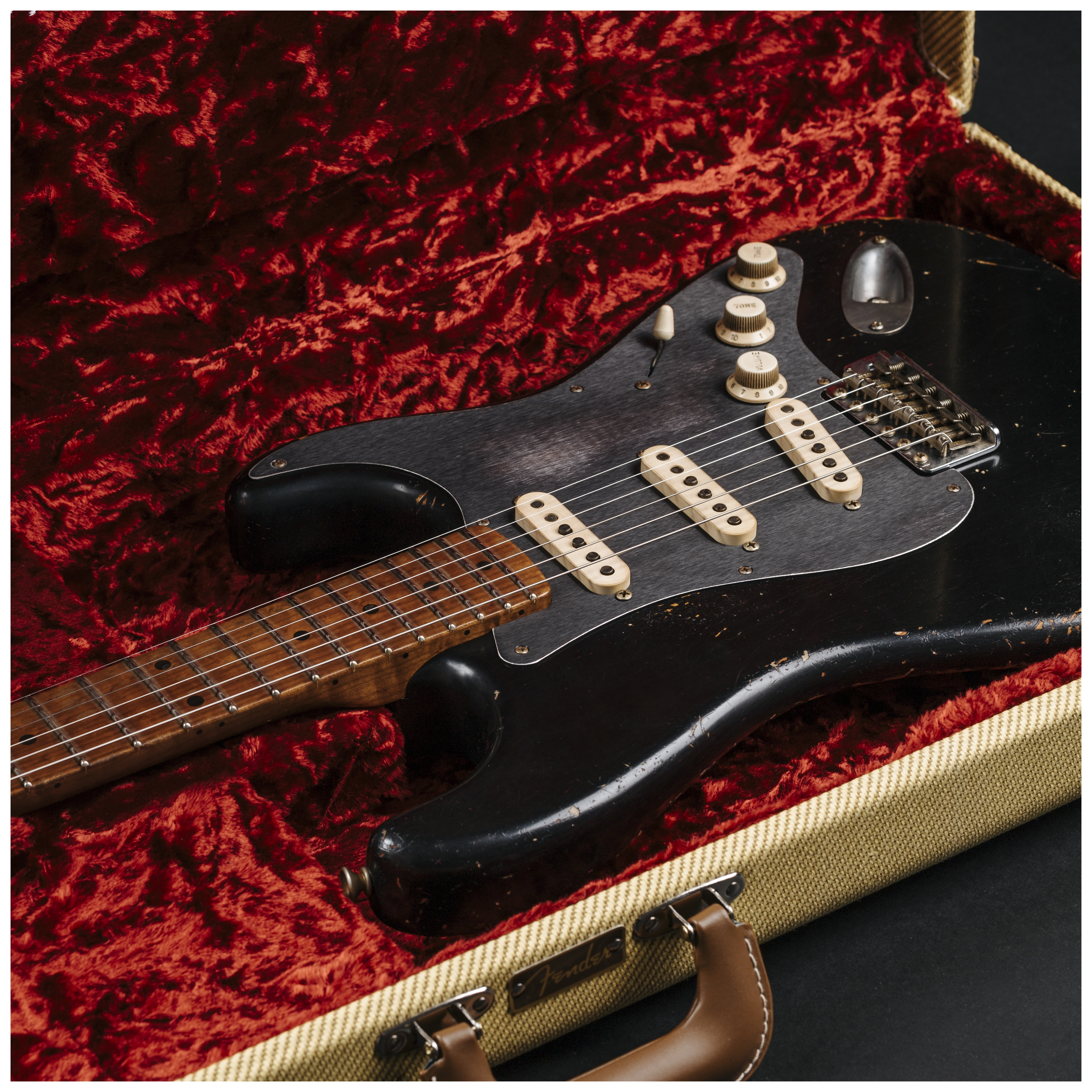 Fender Custom Shop 50´s Stratocaster HVYREL BLK over VB MBAH #R147632 29