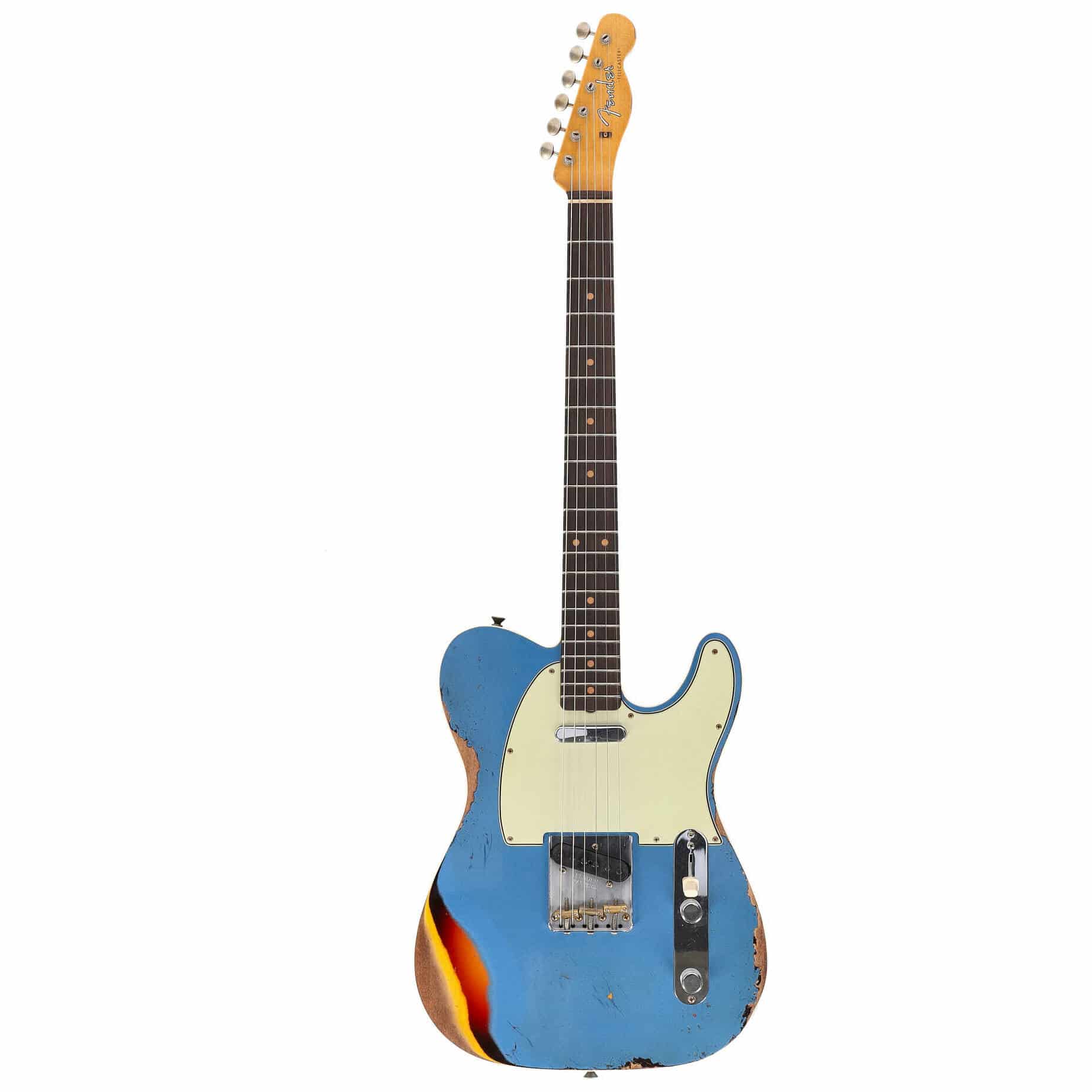 Fender LTD Custom Shop 60 Telecaster Heavy Relic Aged Lake Placid Blue over Chocolate 3-CS