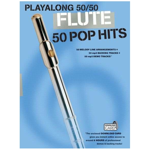 Music Sales Playalong 50/50 Flute 50 Pop Hits