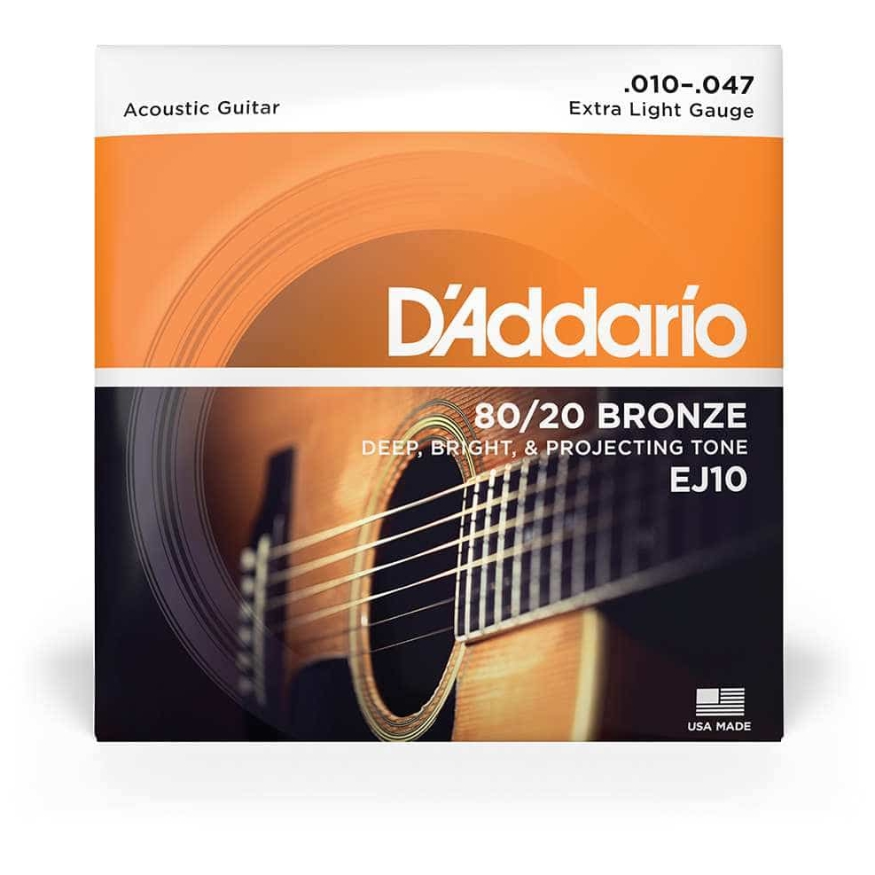 D’Addario EJ10 - Acoustic 80/20 Bronze | 010-047