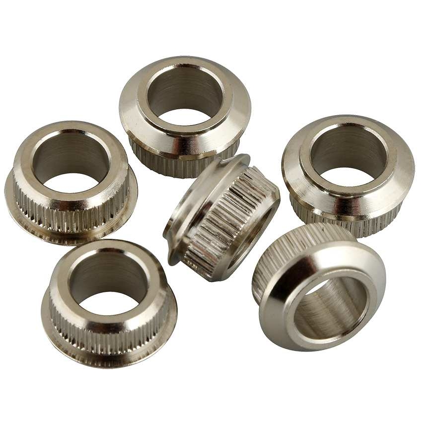Kluson - Kluson MB05C Adapterhülsen für Gitarrenmechaniken 6,3 mm Nickel