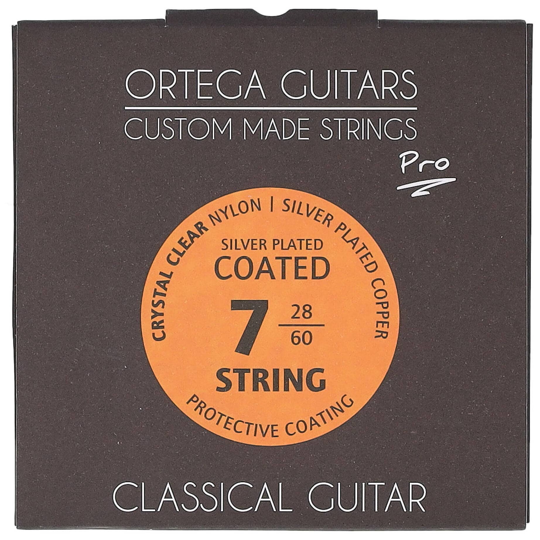 Ortega NYP7 Nylon Guitar Strings - 7string Crystal Nylon