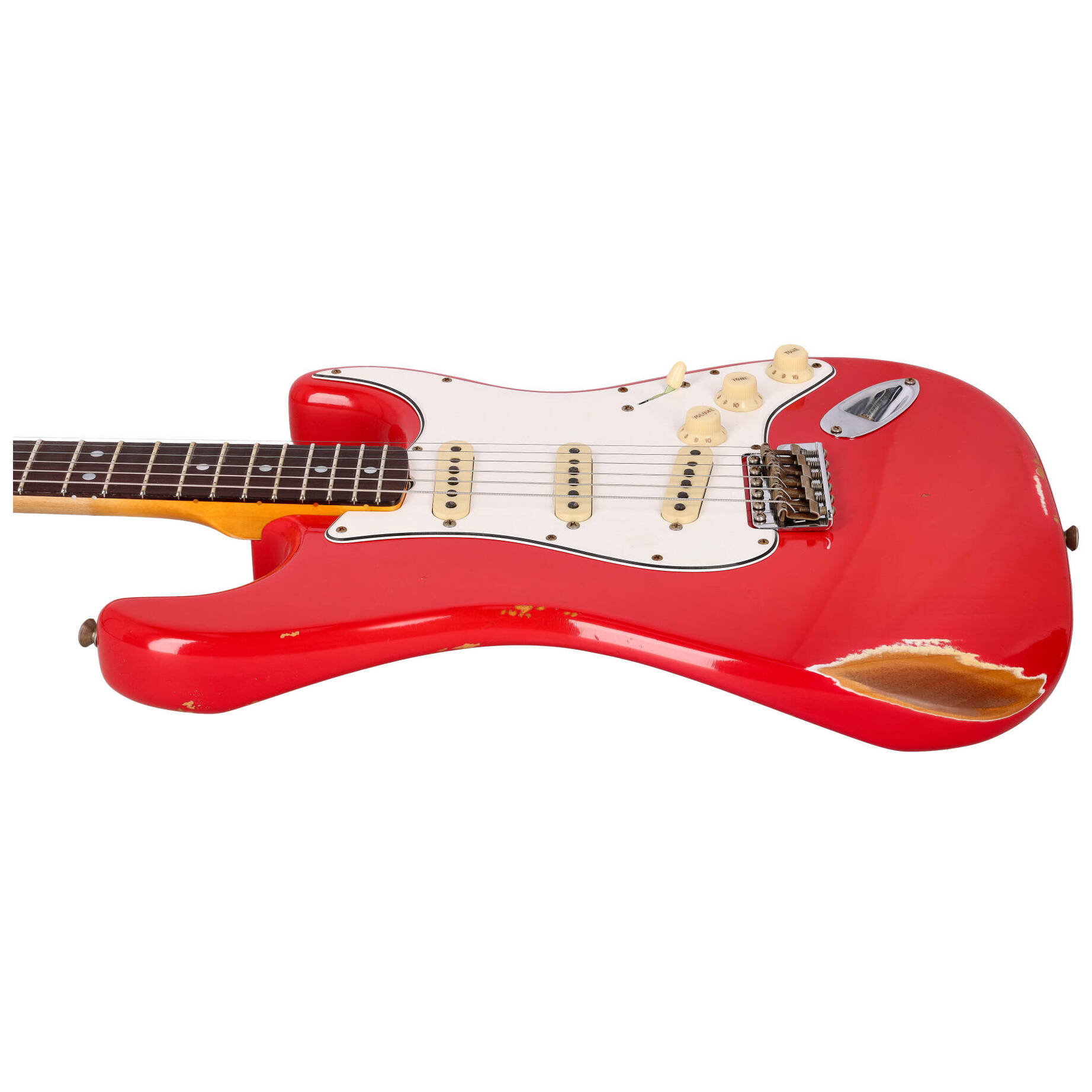 Fender LTD Custom Shop Late 64 Stratocaster Relic Aged Fiesta Red 8