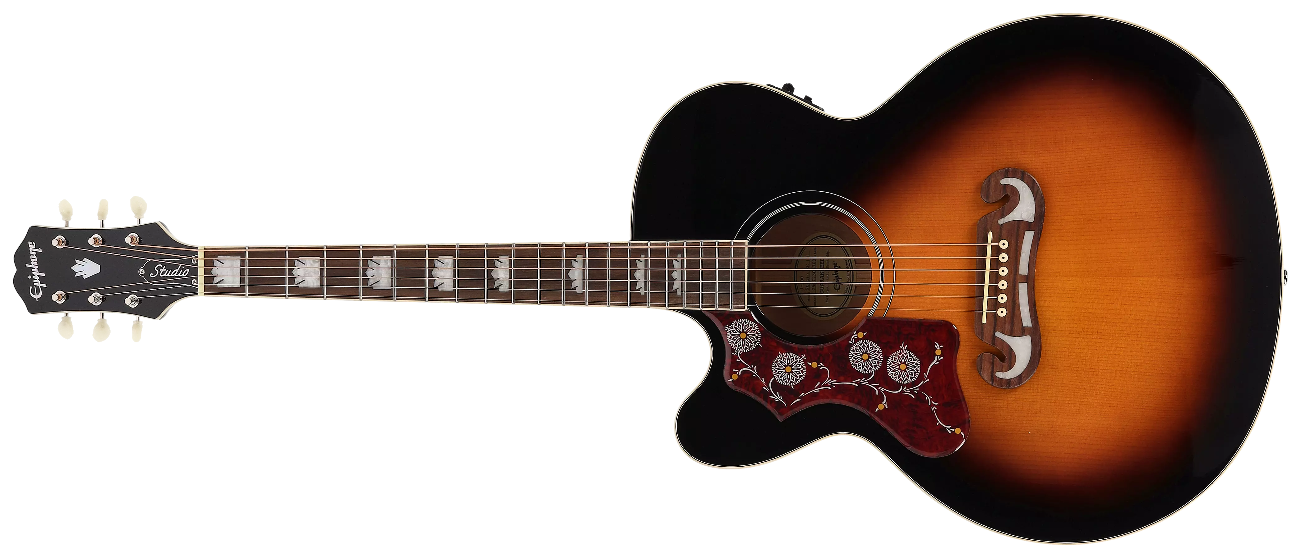 Epiphone J-200 Studio EC LH Vintage Sunburst 1
