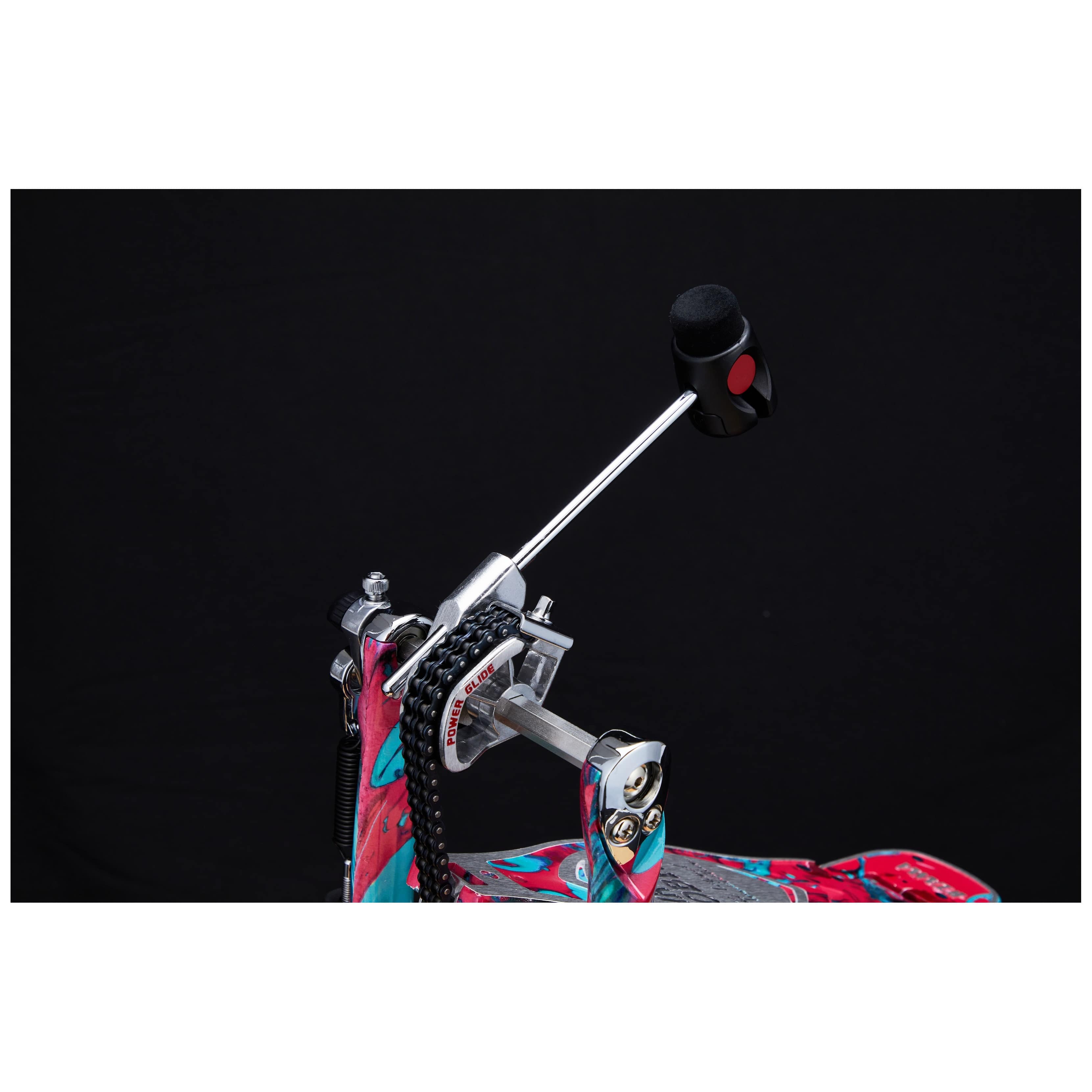 Tama HP900PMCS - 50th LIMITED - Iron Cobra 900 Power Glide Single Pedal - Marble Coral Swirl 7