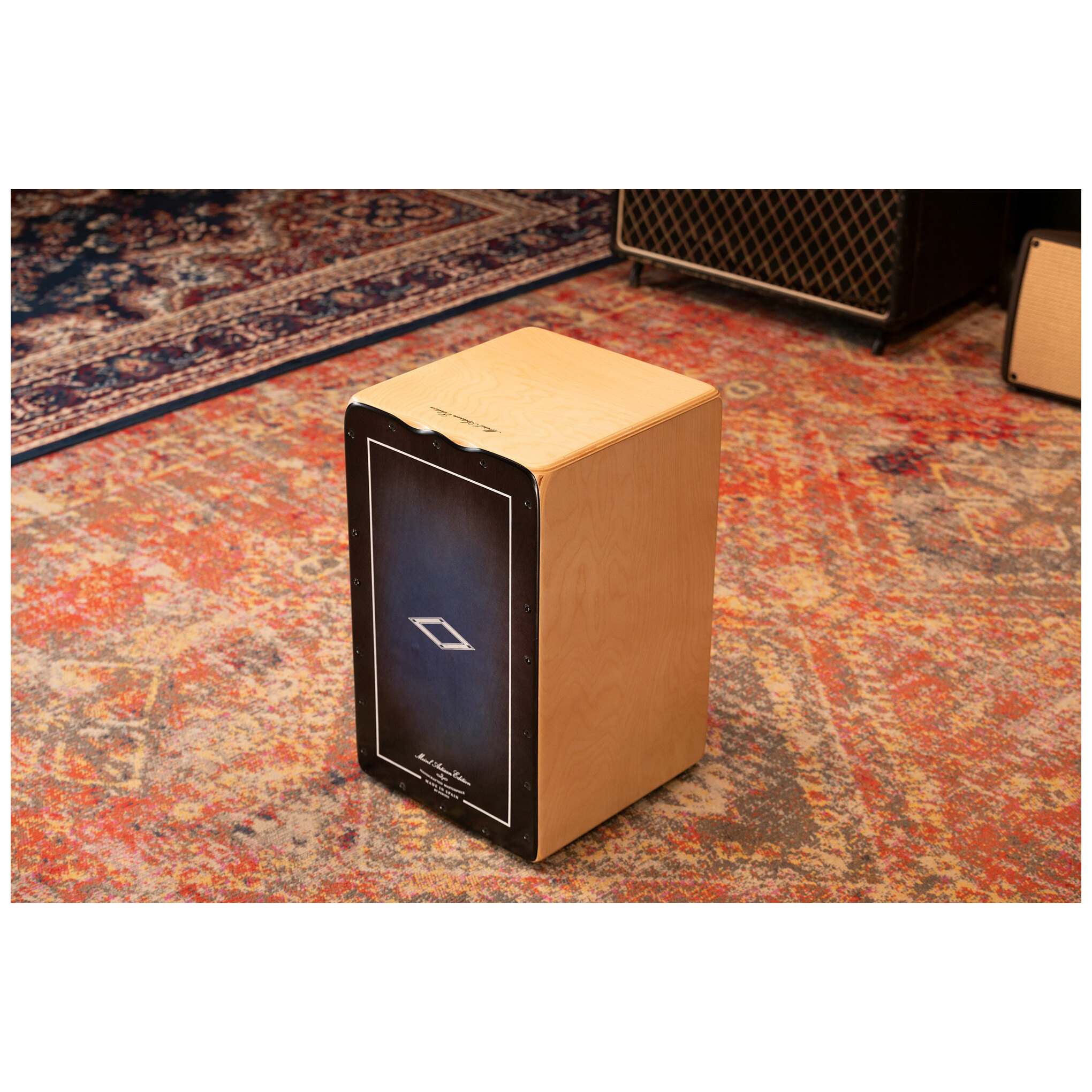 Meinl Percussion AETLBF - Artisan Edition Cajon, Tango Line, Blue Fade  7