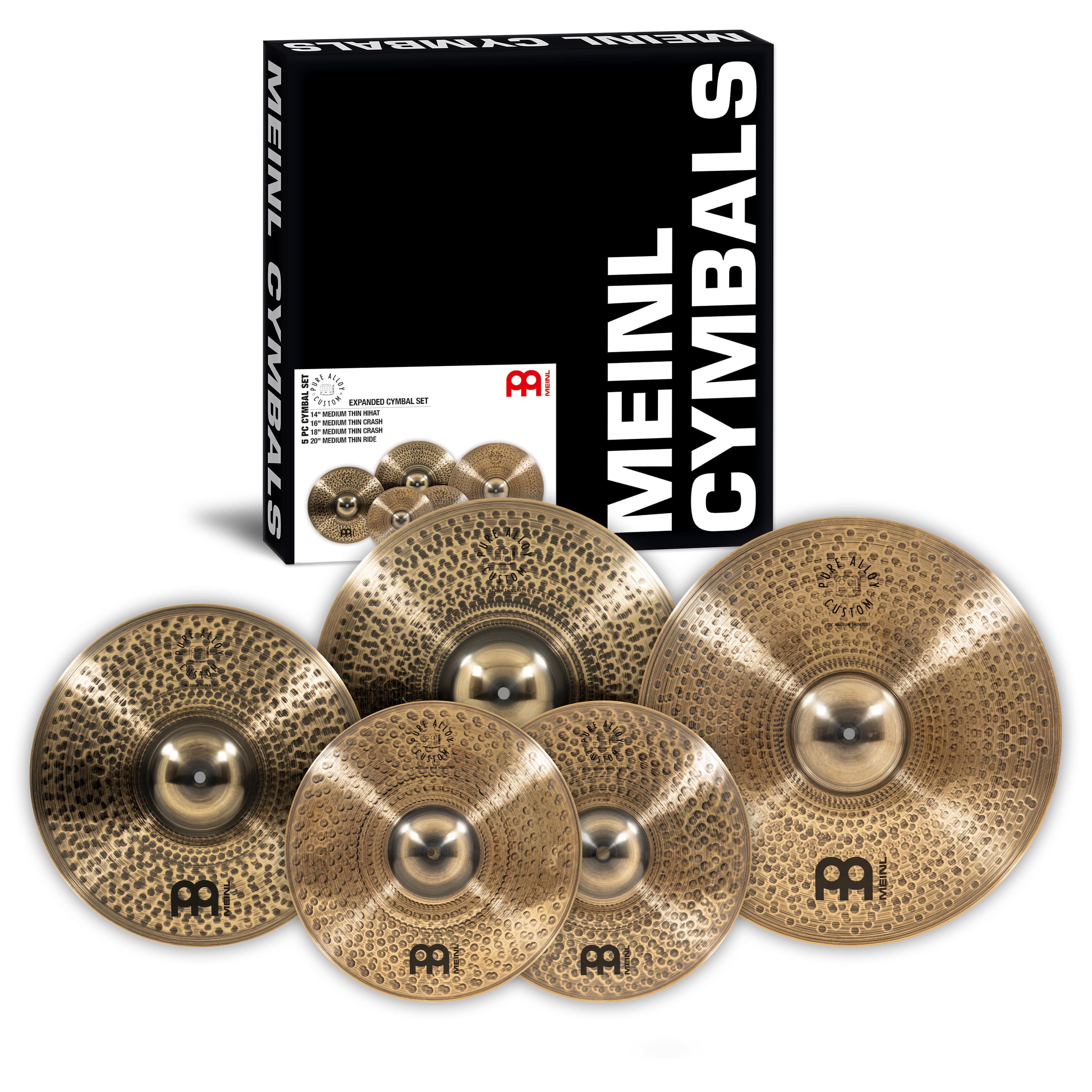 Meinl Cymbals PAC14161820 - Pure Alloy Custom Expanded Cymbal Set