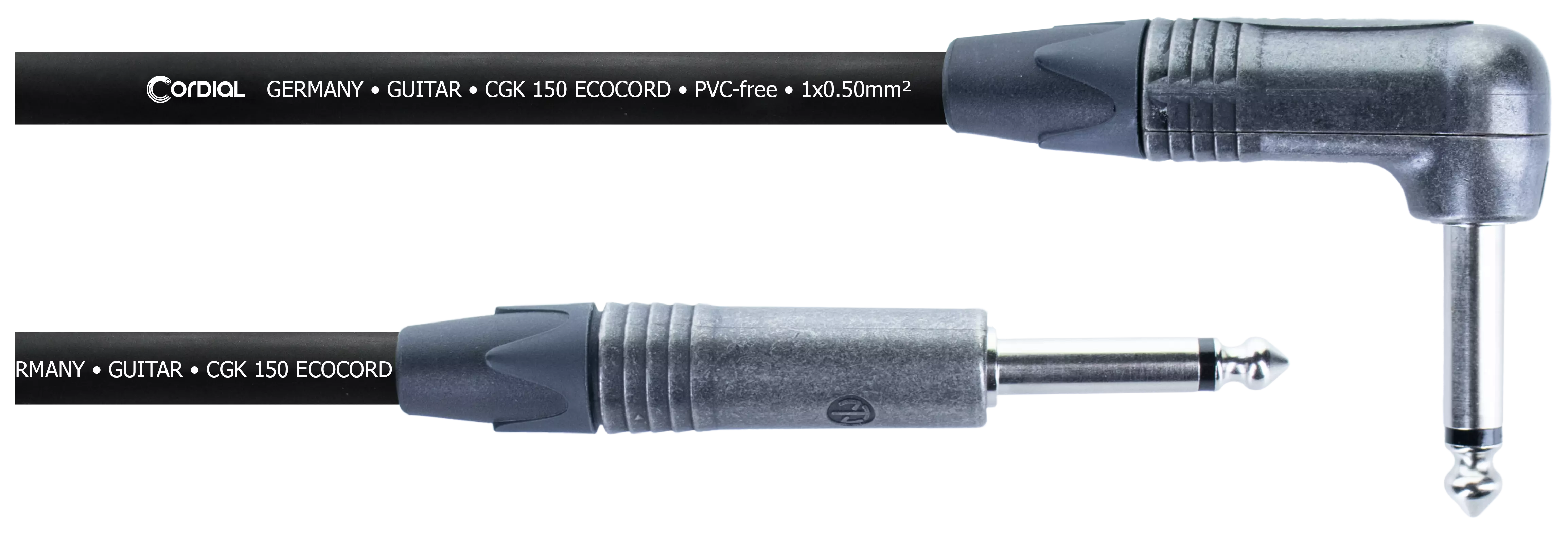 Cordial Instrumentenkabel ECOCORD 6 PR 6m NEUTRIK mono Klinke 6,3 mm Winkelklinke 6,3 mm