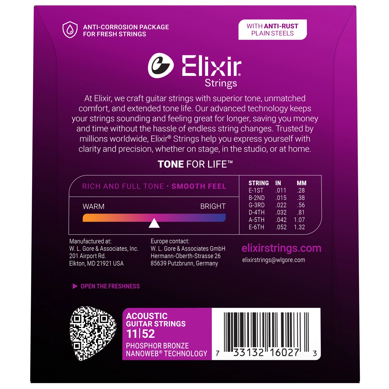 Elixir 16027 Phosphor Nanoweb Custom Light | 011-052 3