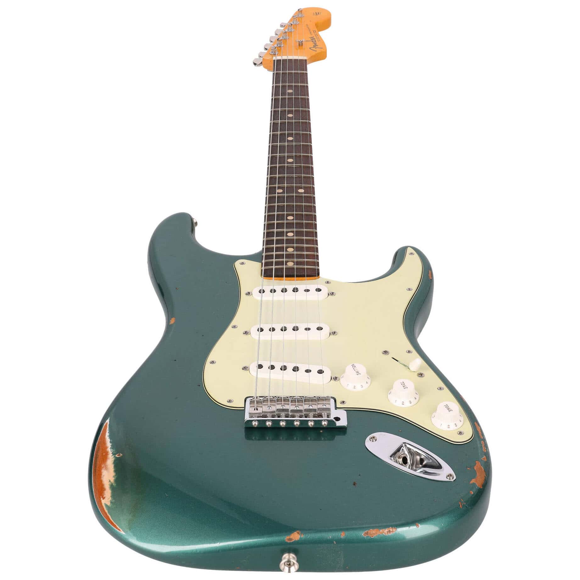 Fender Custom Shop 1963 Stratocaster Relic Aged Sherwood Green Metallic #1 3