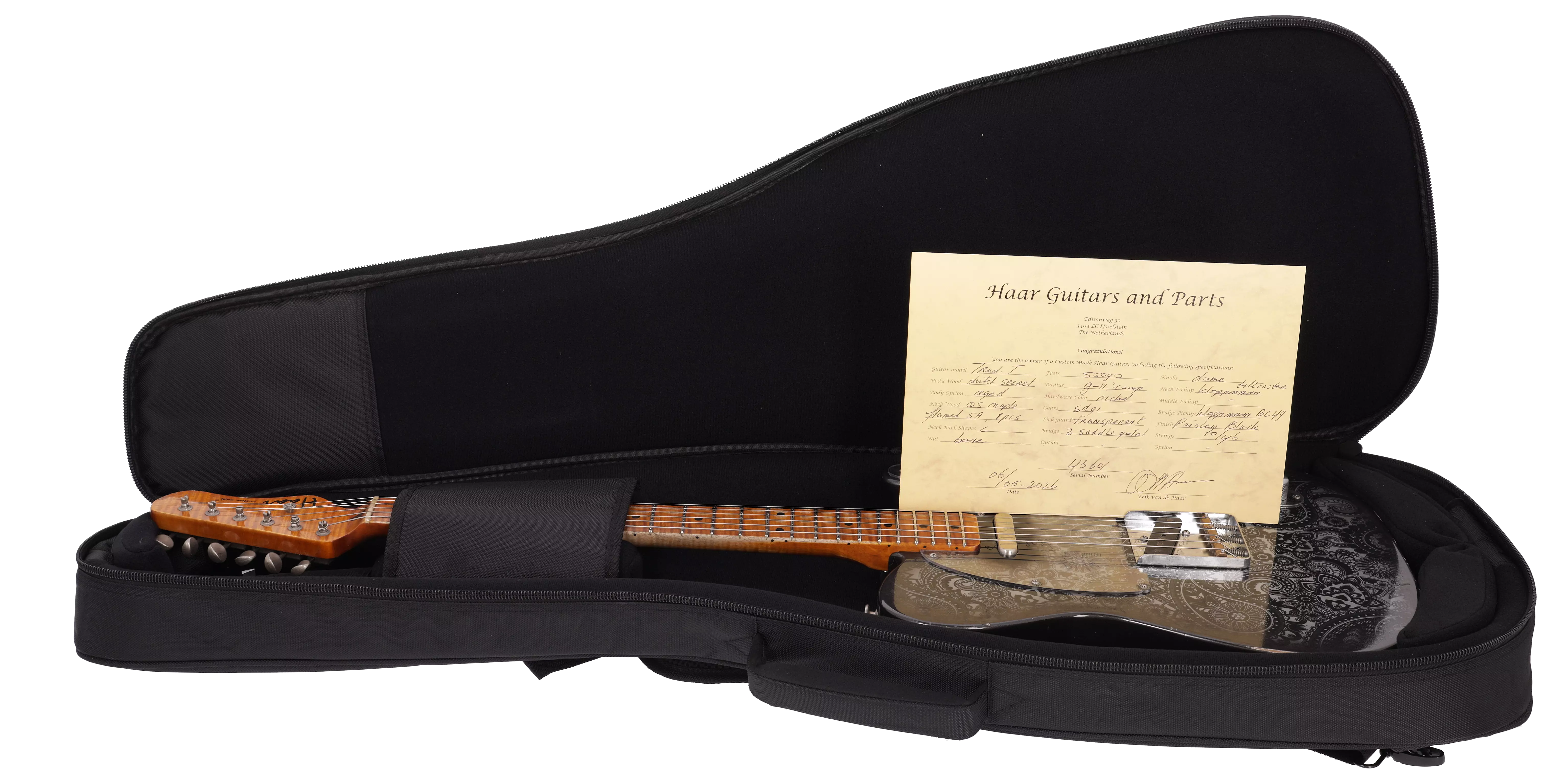 Haar Traditional T Superlight Black Paisley #43601 17