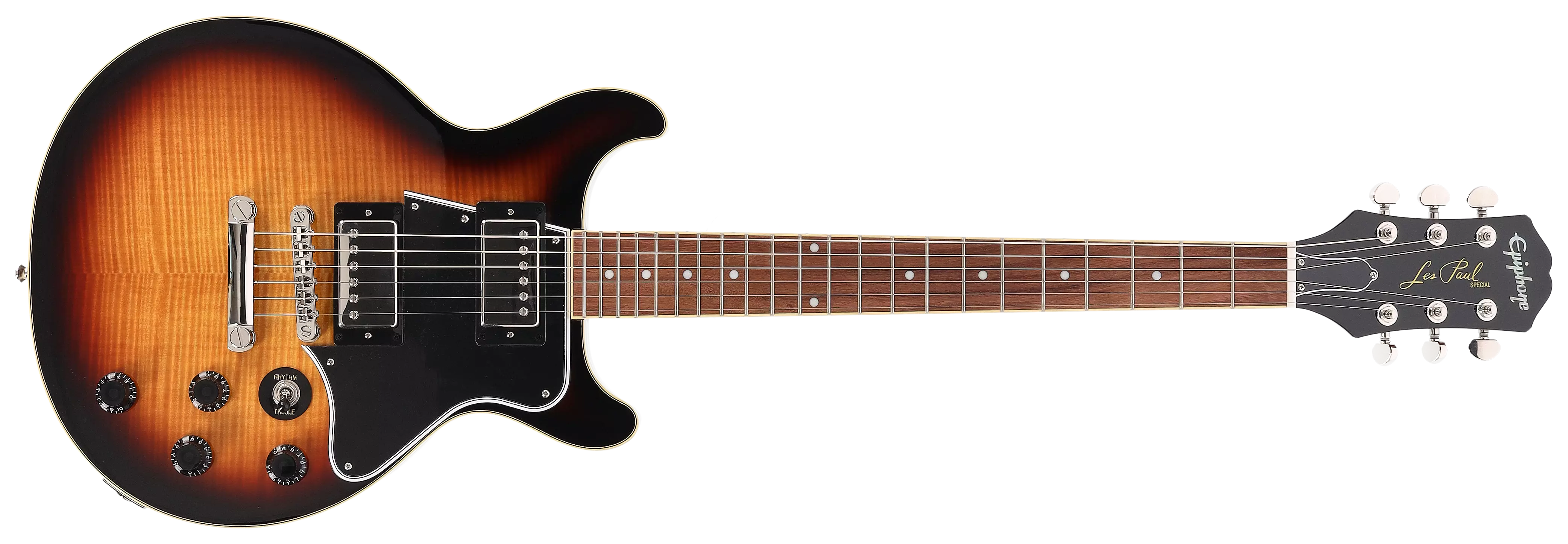 Epiphone Les Paul Special Double Cut Figured Bourbon Burst 1