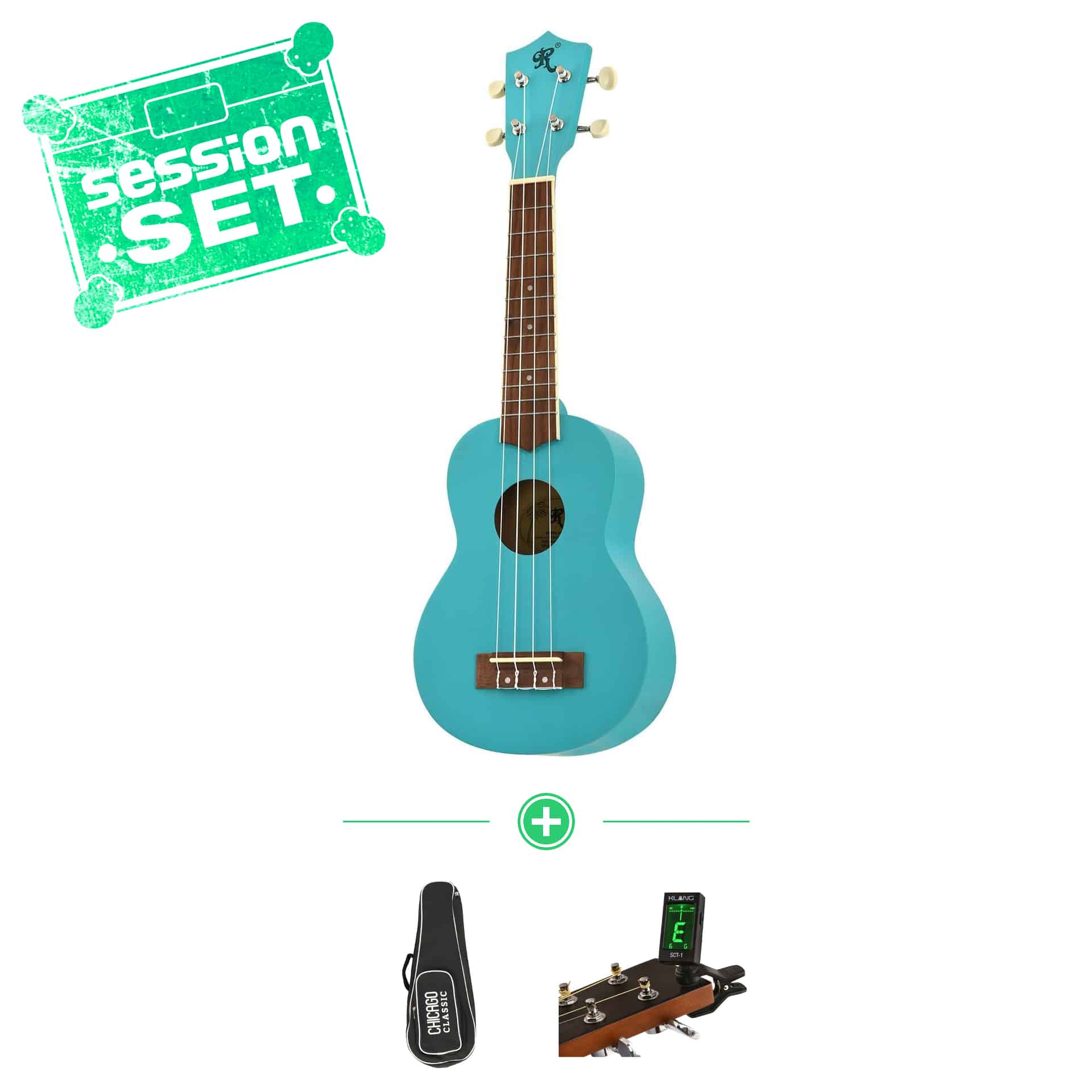 redwood soprano ukulele cotton candy - session set - inkl bag clip-tuner 70000989-1
