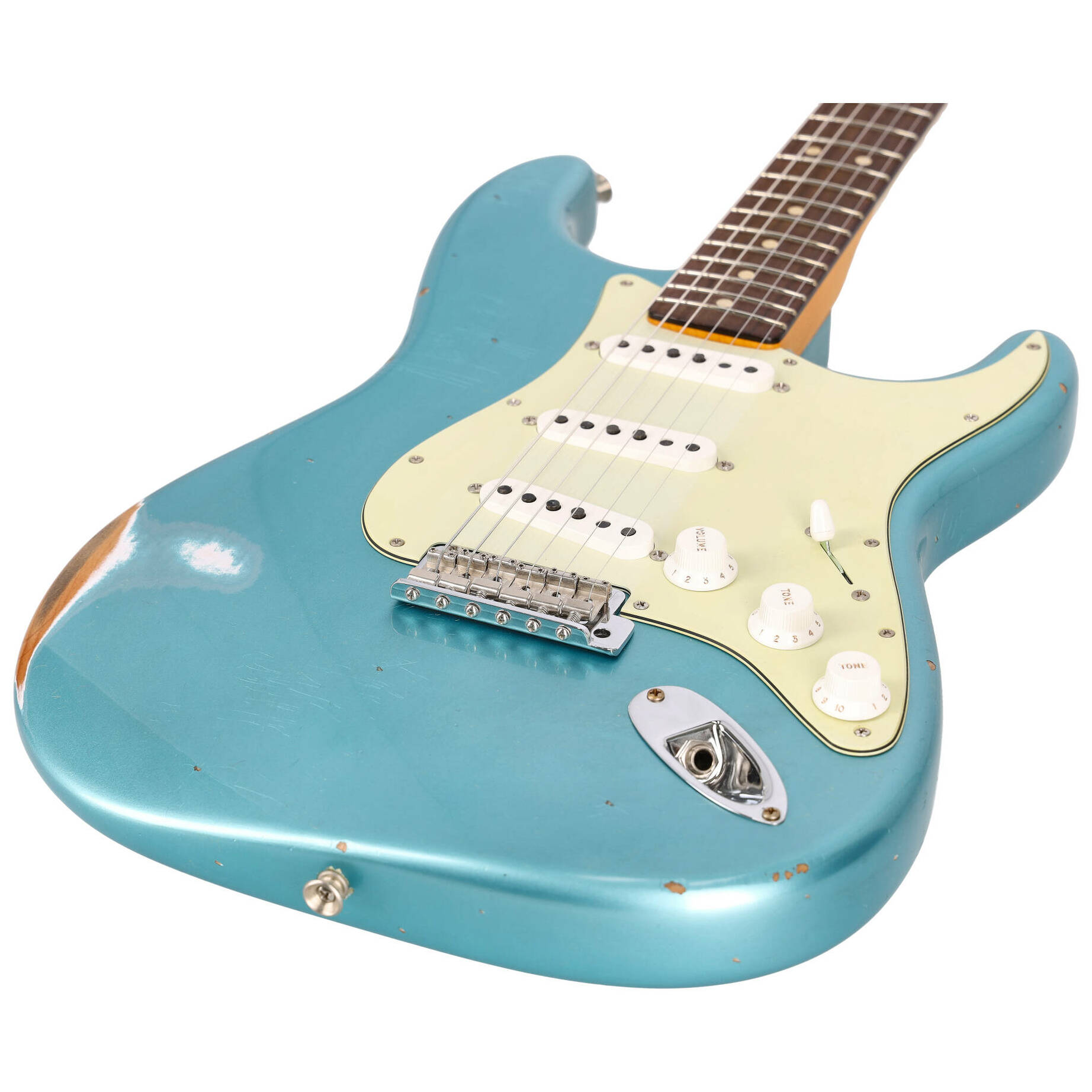 Fender Custom Shop 1963 Stratocaster Relic Aged Teal Green Metallic Metallic 2