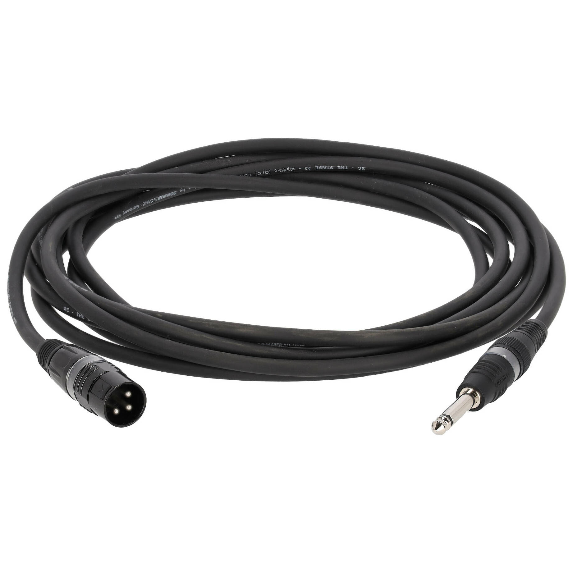Sommer Cable SGDP-0500-SW Stage 22 Highflex XLR Male - Klinke Mono 5 Meter 1