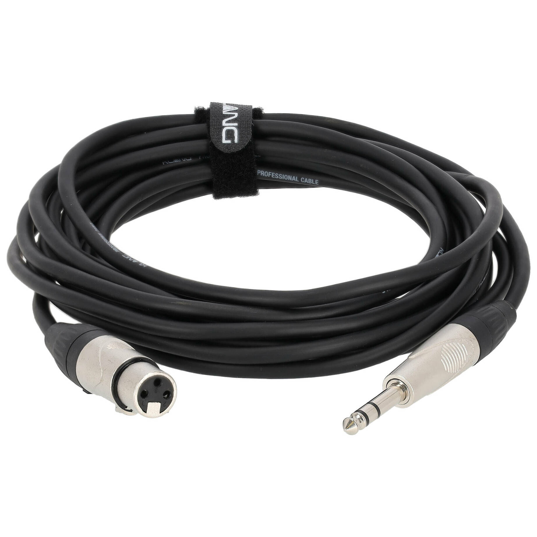  Mikrofonkabel PRO, 6 Meter XLR female - 6,3 Klinke , male, stereo 1