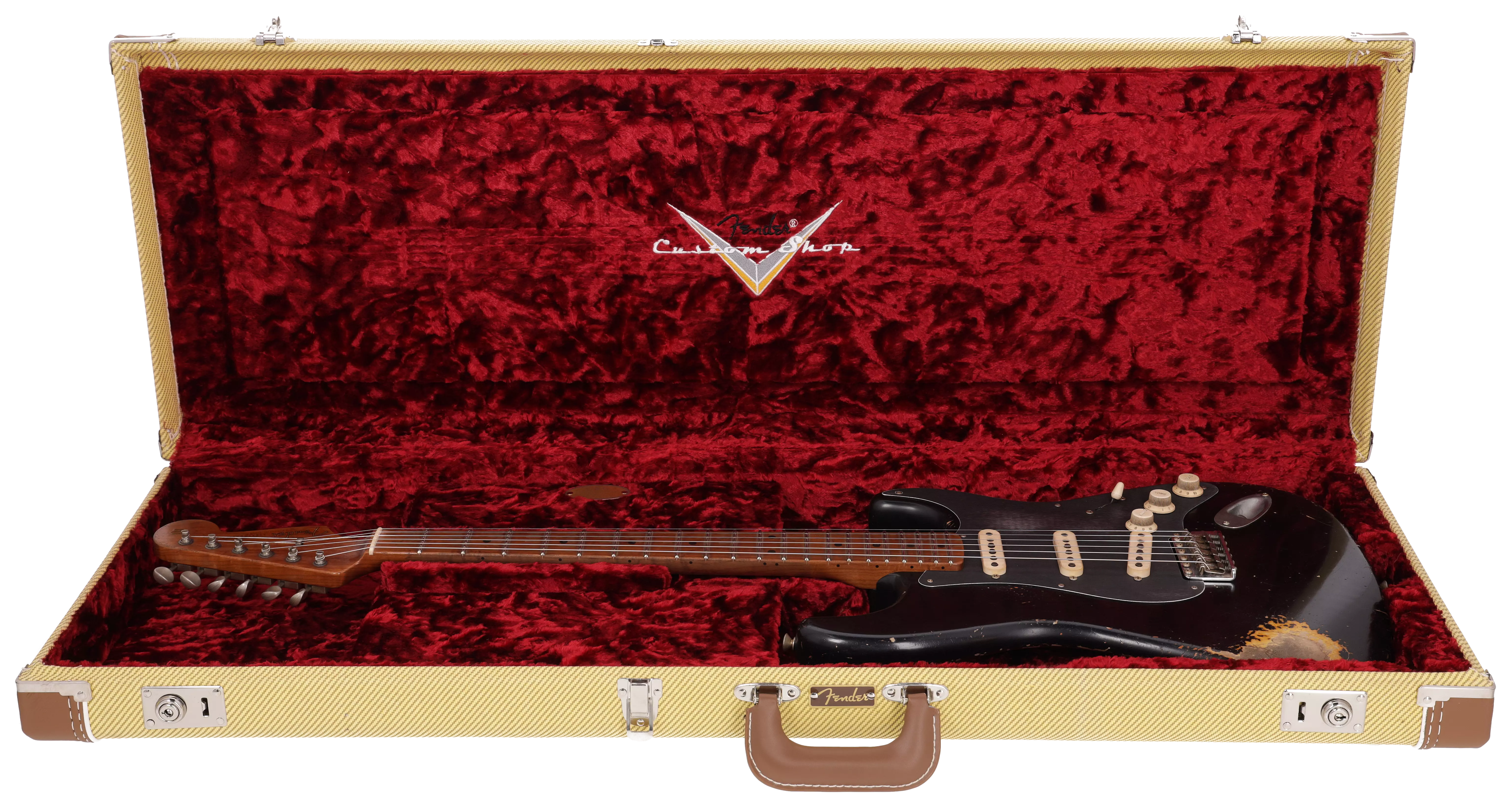 Fender Custom Shop 50´s Stratocaster HVYREL BLK over VB MBAH #1 16