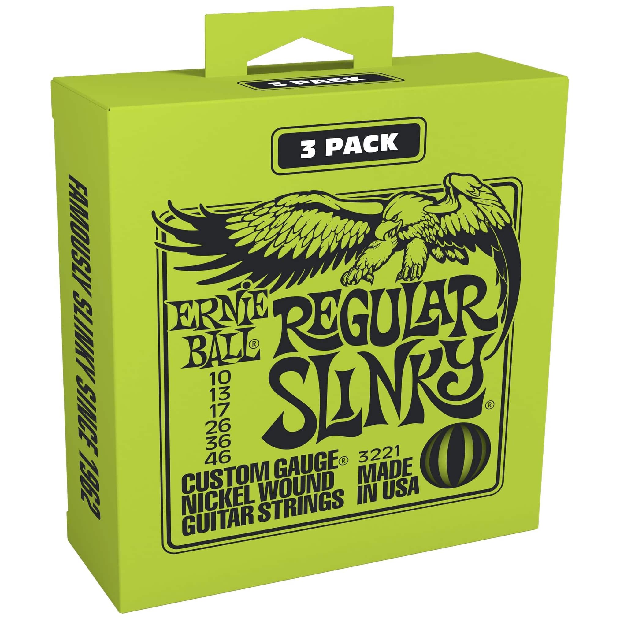 Ernie Ball 3221 - Regular Slinky 3er Pack | 010-046
