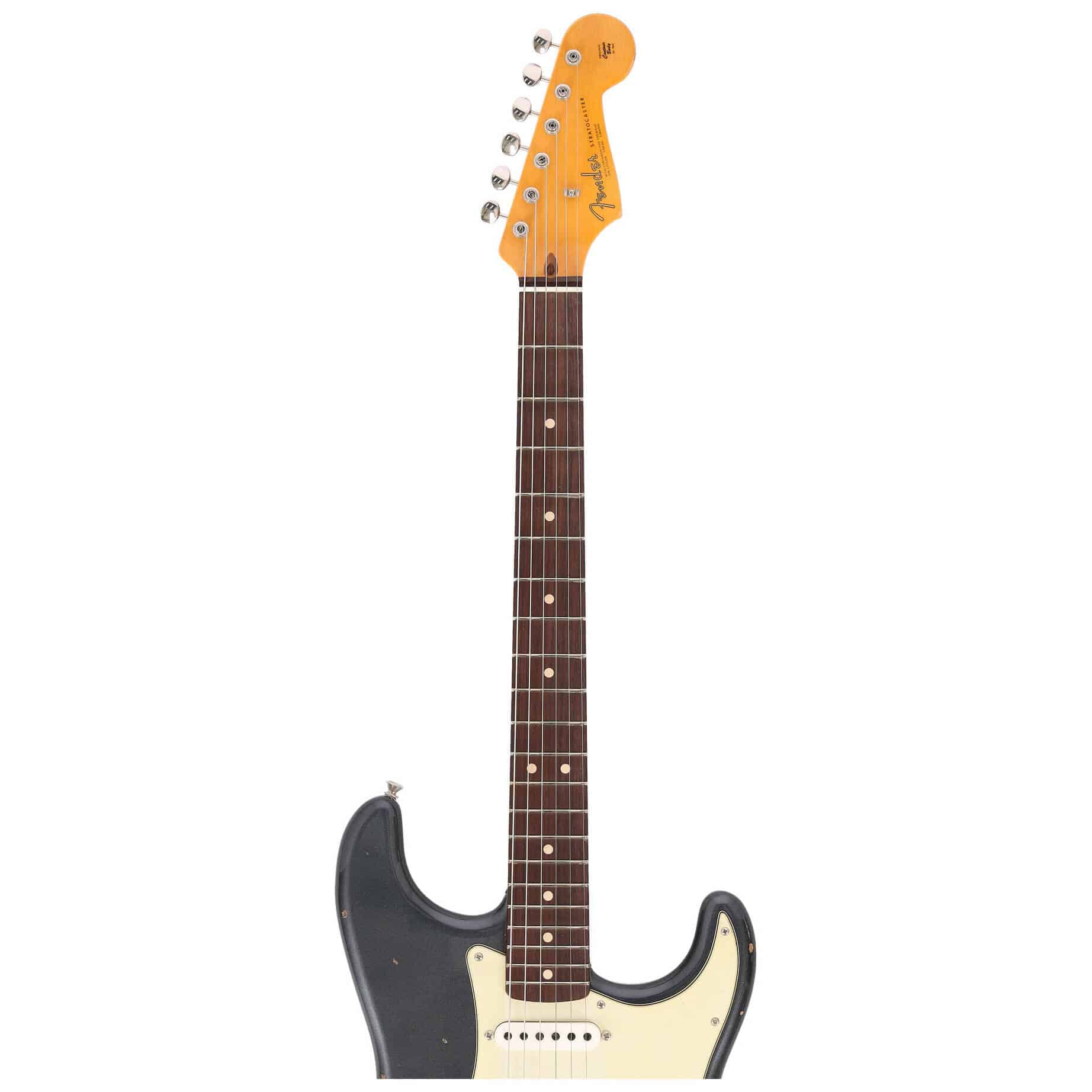 Fender Custom Shop 1963 Stratocaster Relic Aged Black Metallic 5