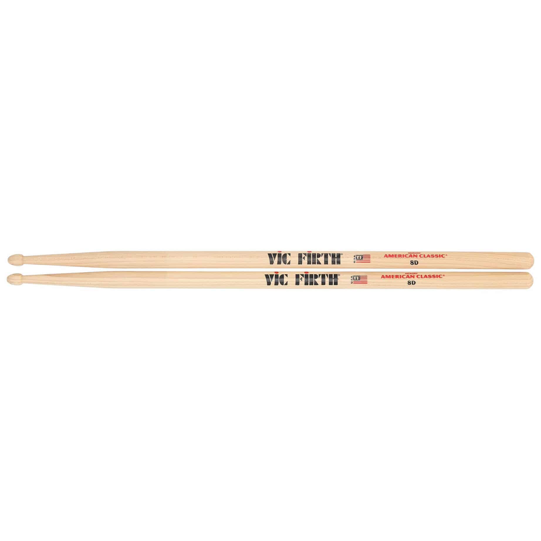 Vic Firth 8D - American Classic  - Hickory - Wood Tip 1
