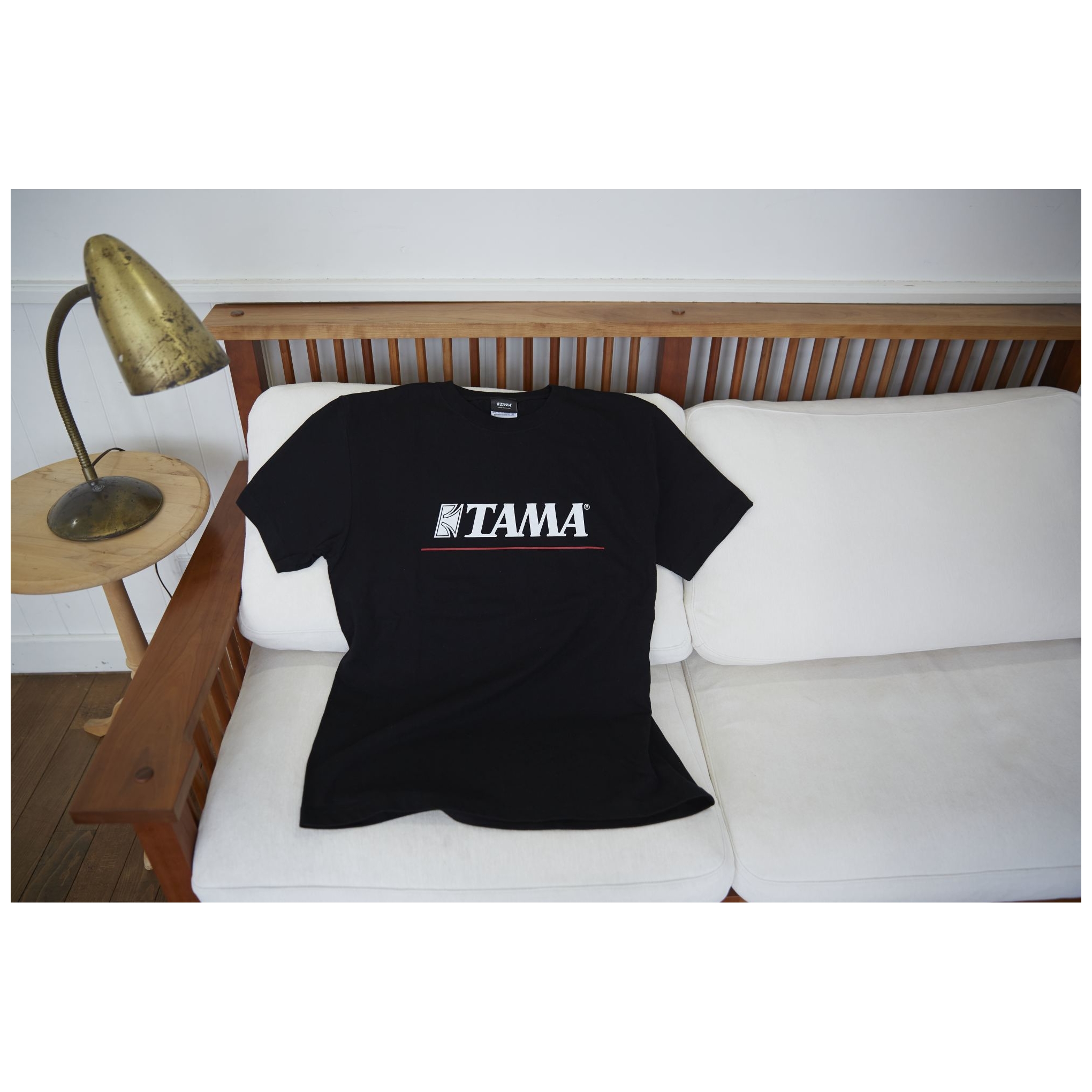 Image of Tama tamt004l t shirt logo  red line  schwarz  l 12000200 3