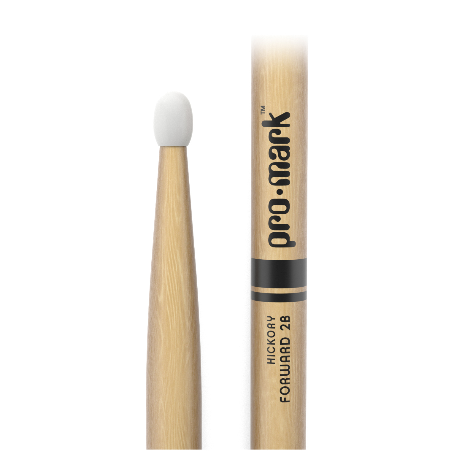 ProMark Hickory 2B Nylon tip shape Drumstick