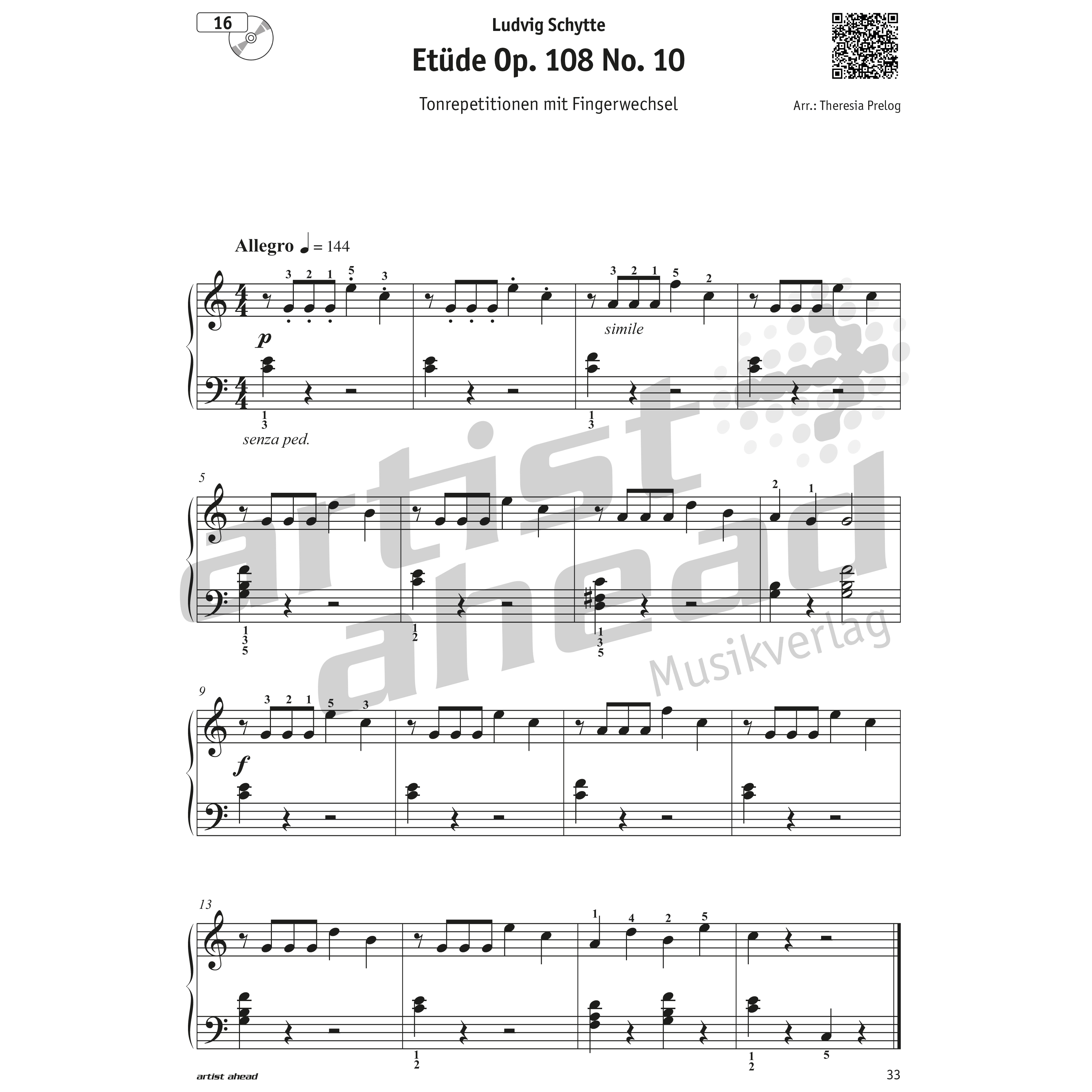 Artist Ahead Meine schönsten Etüden für Klavier 8
