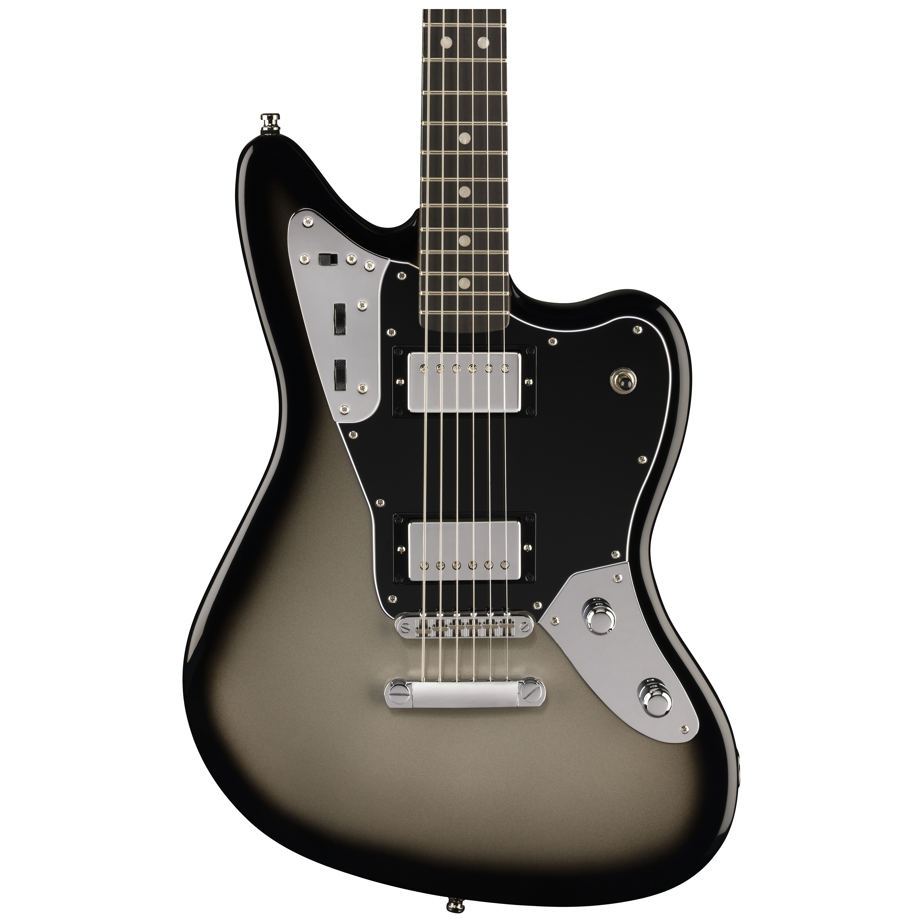 Fender LTD Edition Player Fusion Jaguar Baritone EB Silverburst 4