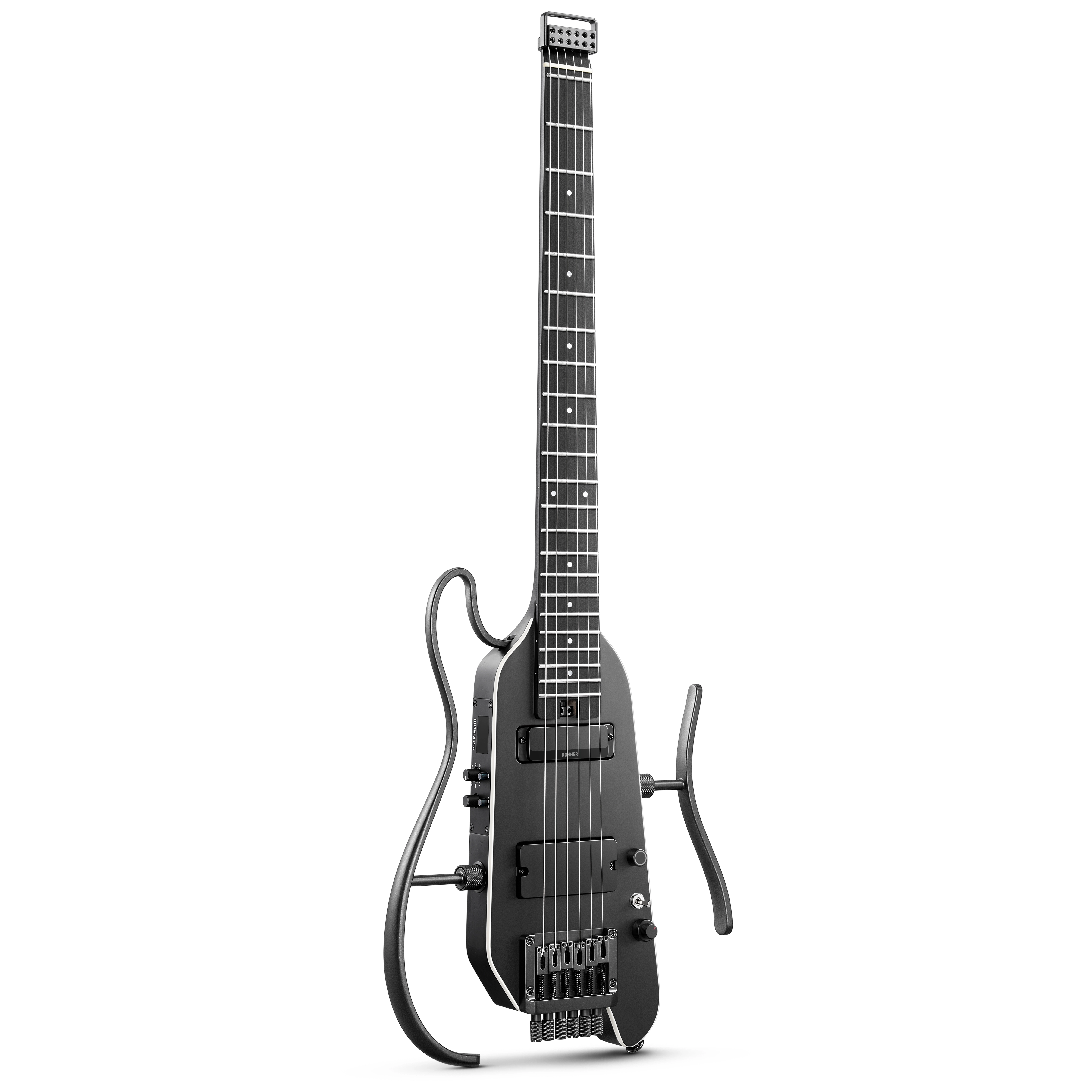 Donner HUSH-X Pro Traveler Guitar Black
