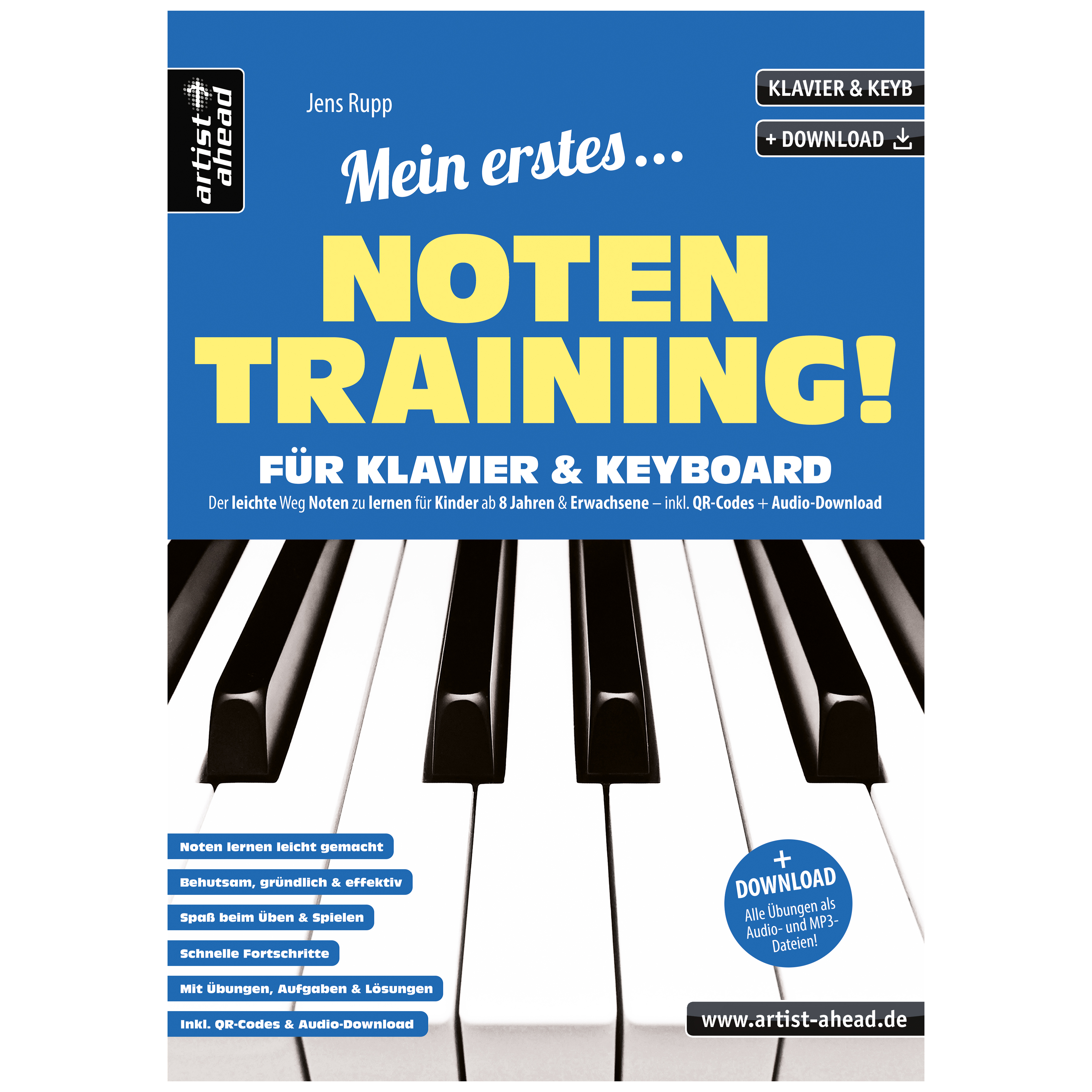 Artist Ahead Mein erstes Notentraining für Klavier & Keyboard!  - Jens Rupp