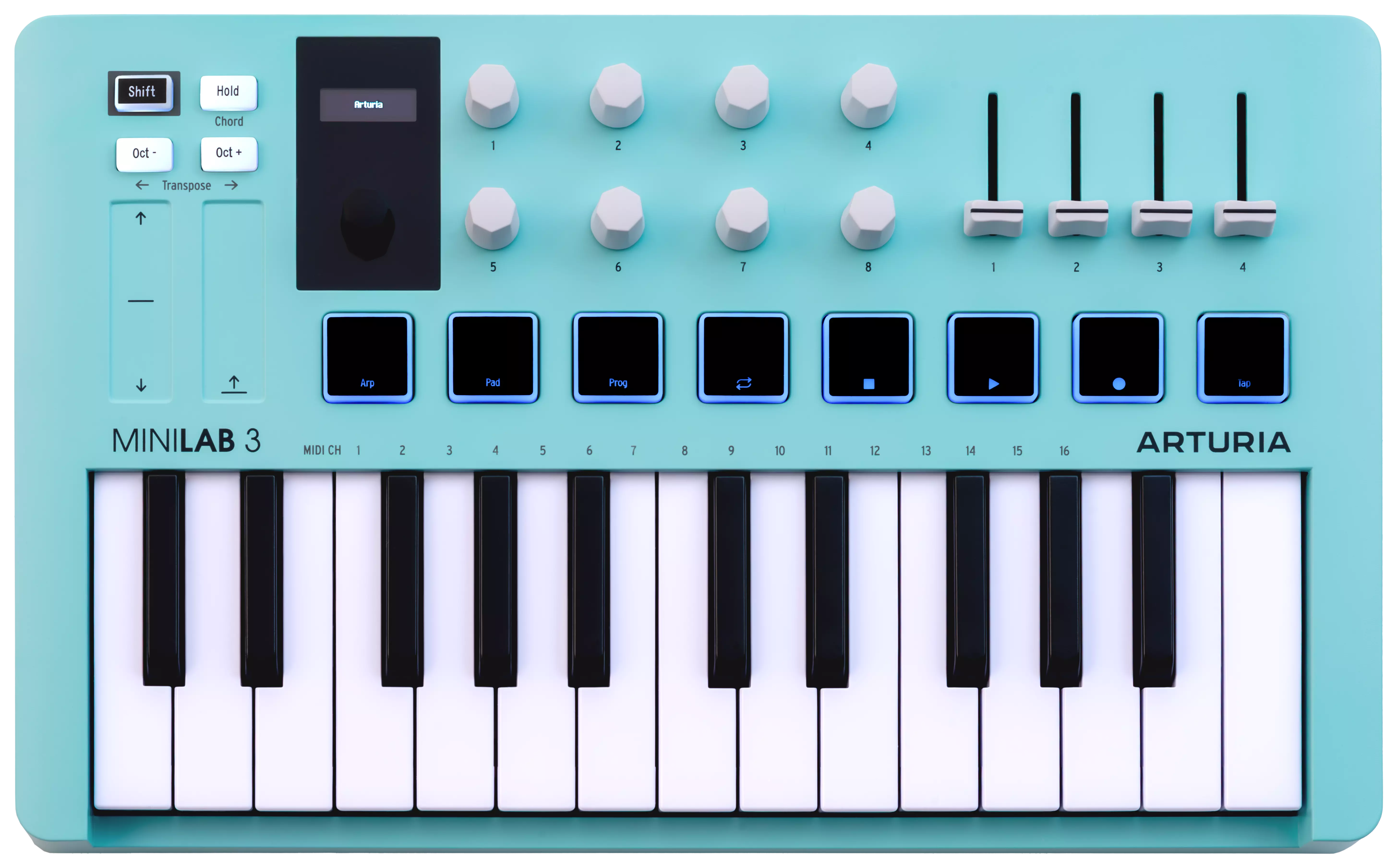 Arturia MiniLab 3 Aquamarine 4