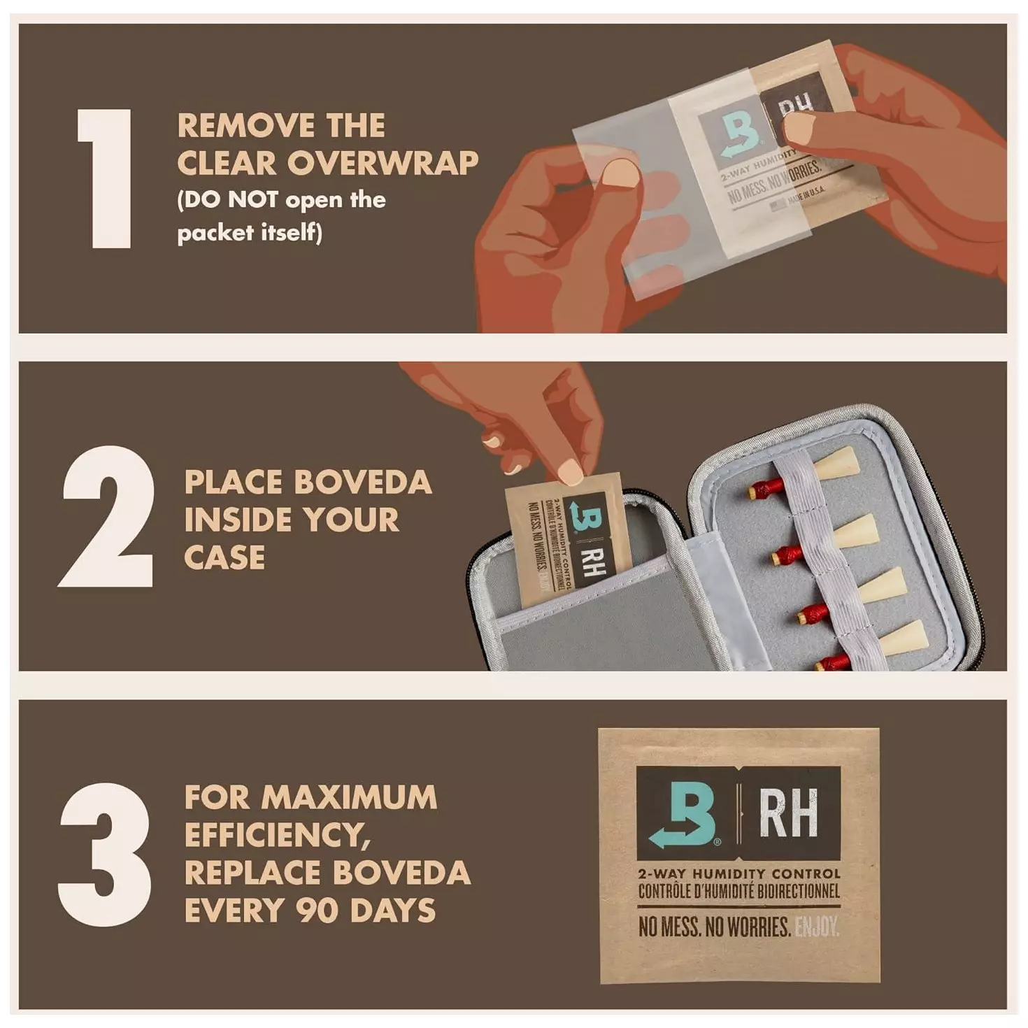 Boveda Size 8 72 % RH für Holzblasinstrumente 2