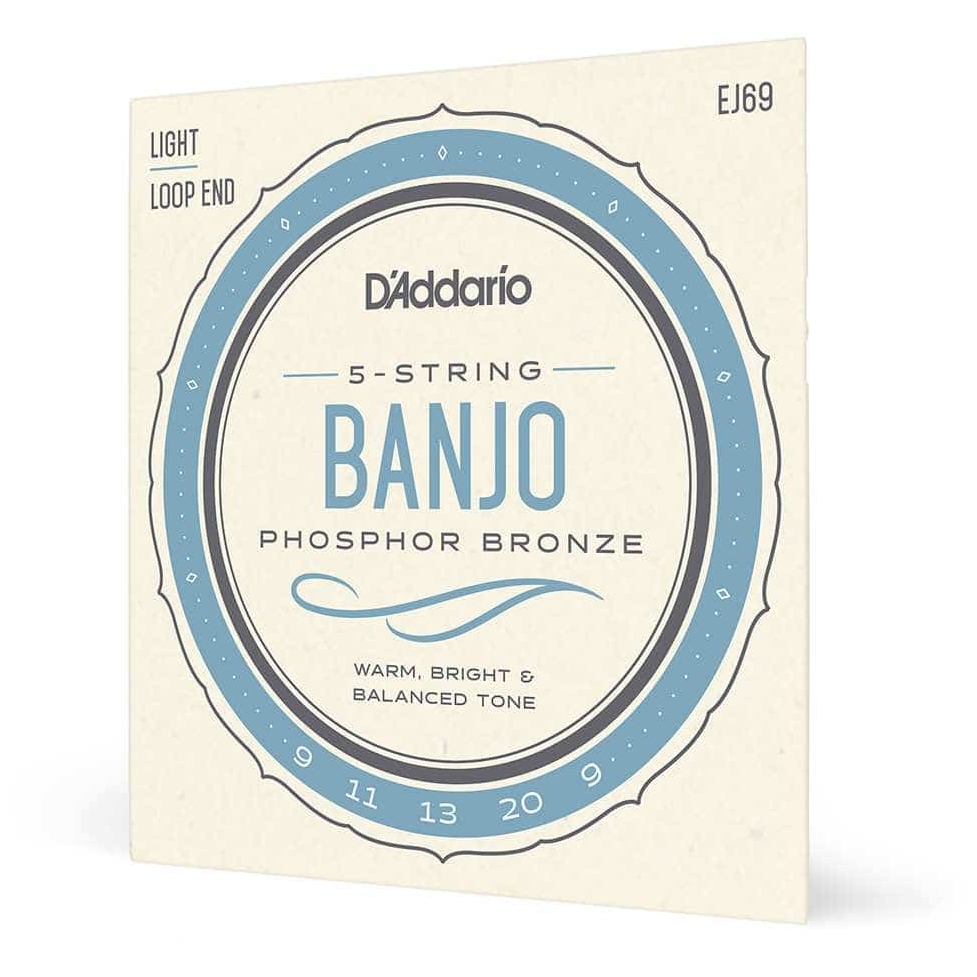 D’Addario EJ69 - 5-String Banjo Phosphor Bronze | 009-020