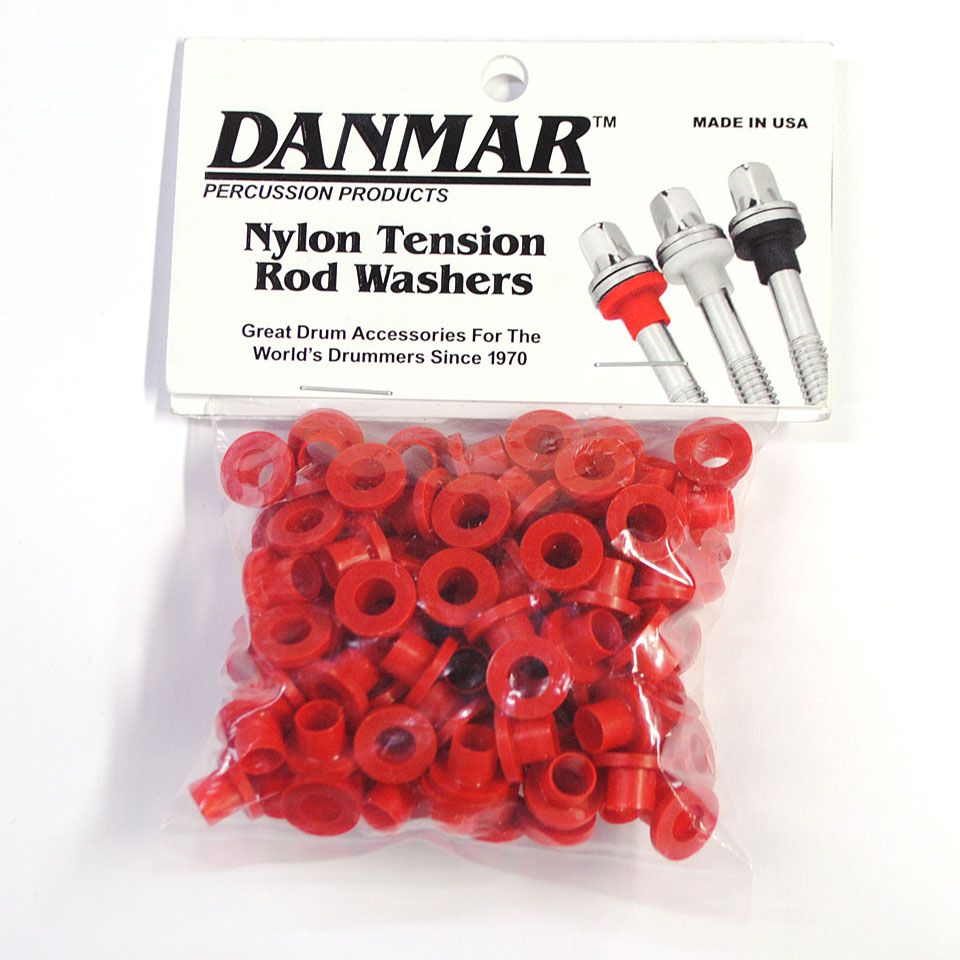  Tension Rod Washers 100 Pcs. Red