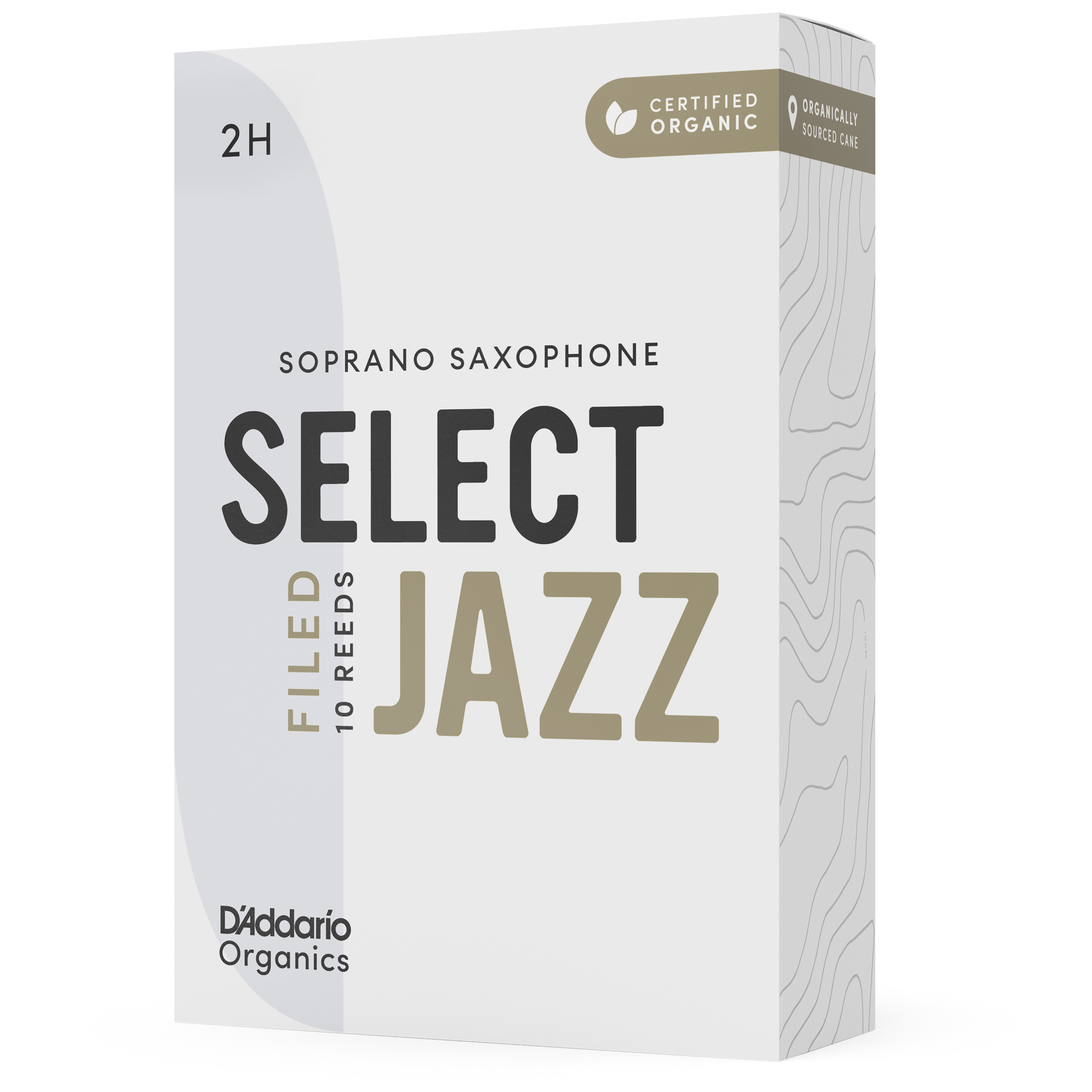 D’Addario Woodwinds Organic Select Jazz Filed - Sopran Saxophone 2H - 10er Pack