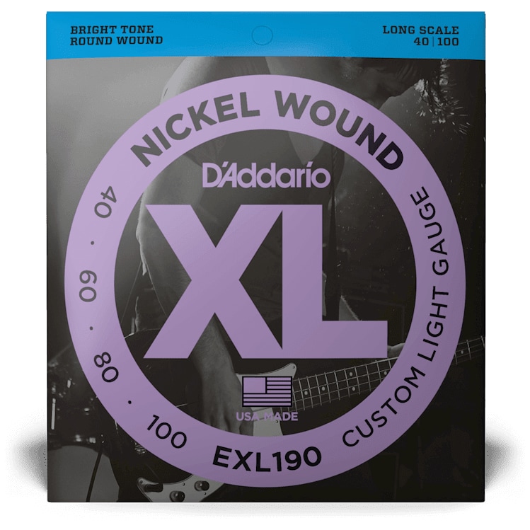 D’Addario - D’Addario EXL190 - XL Bass Nickel Wound, Long Scale 40-100